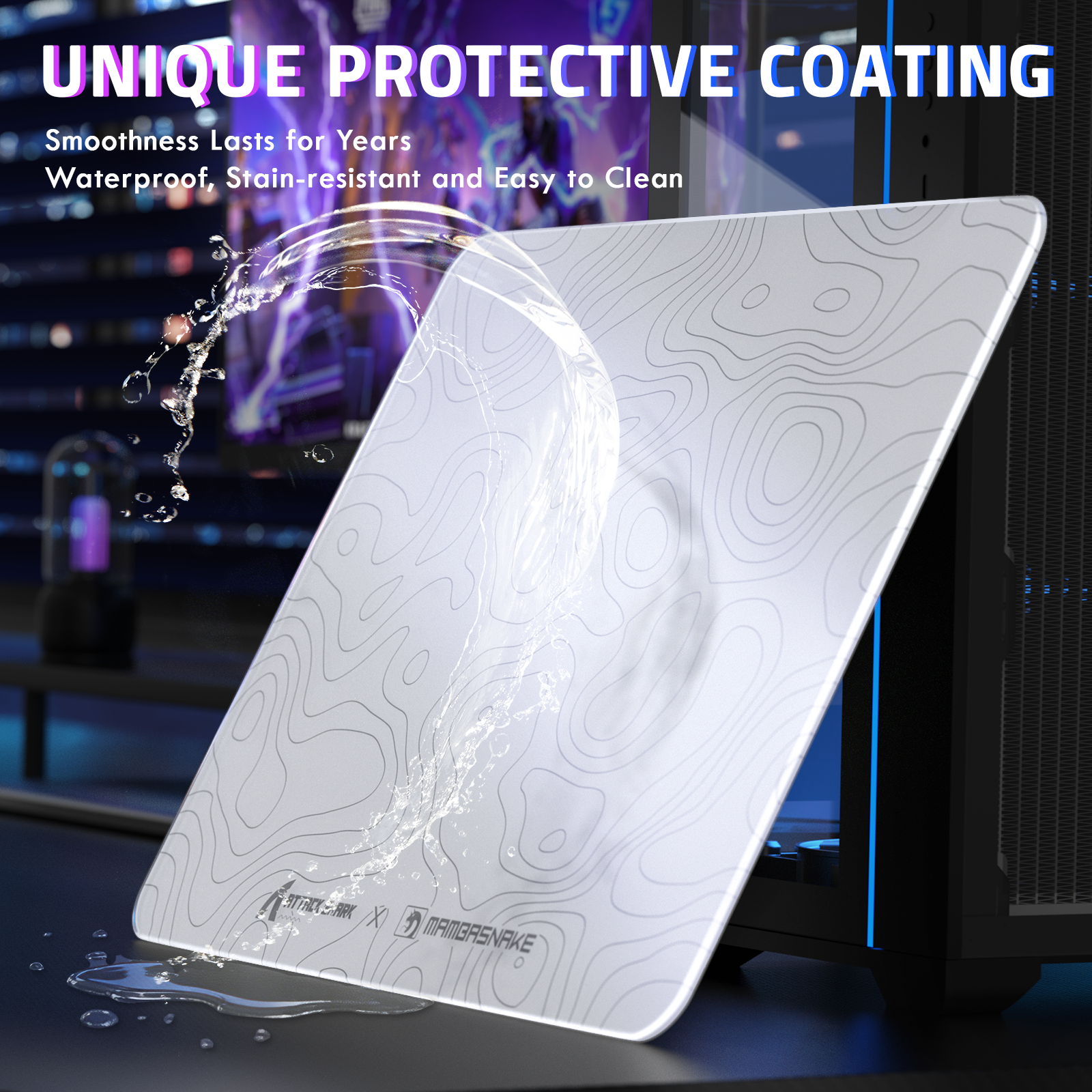 Mousepad Gamer de Vidro Temperado ATTACK SHARK CM05