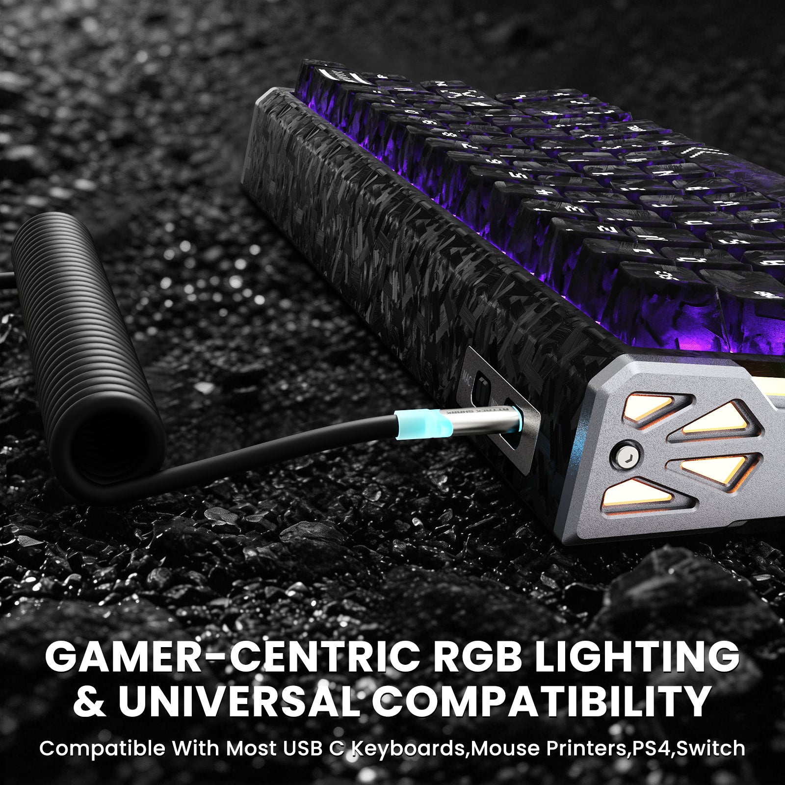 Pacote Gamer ATTACK SHARK R68 HE & X11 ULTRA Fibra de Carbono com Cabo Enrolado C01 ULTRA