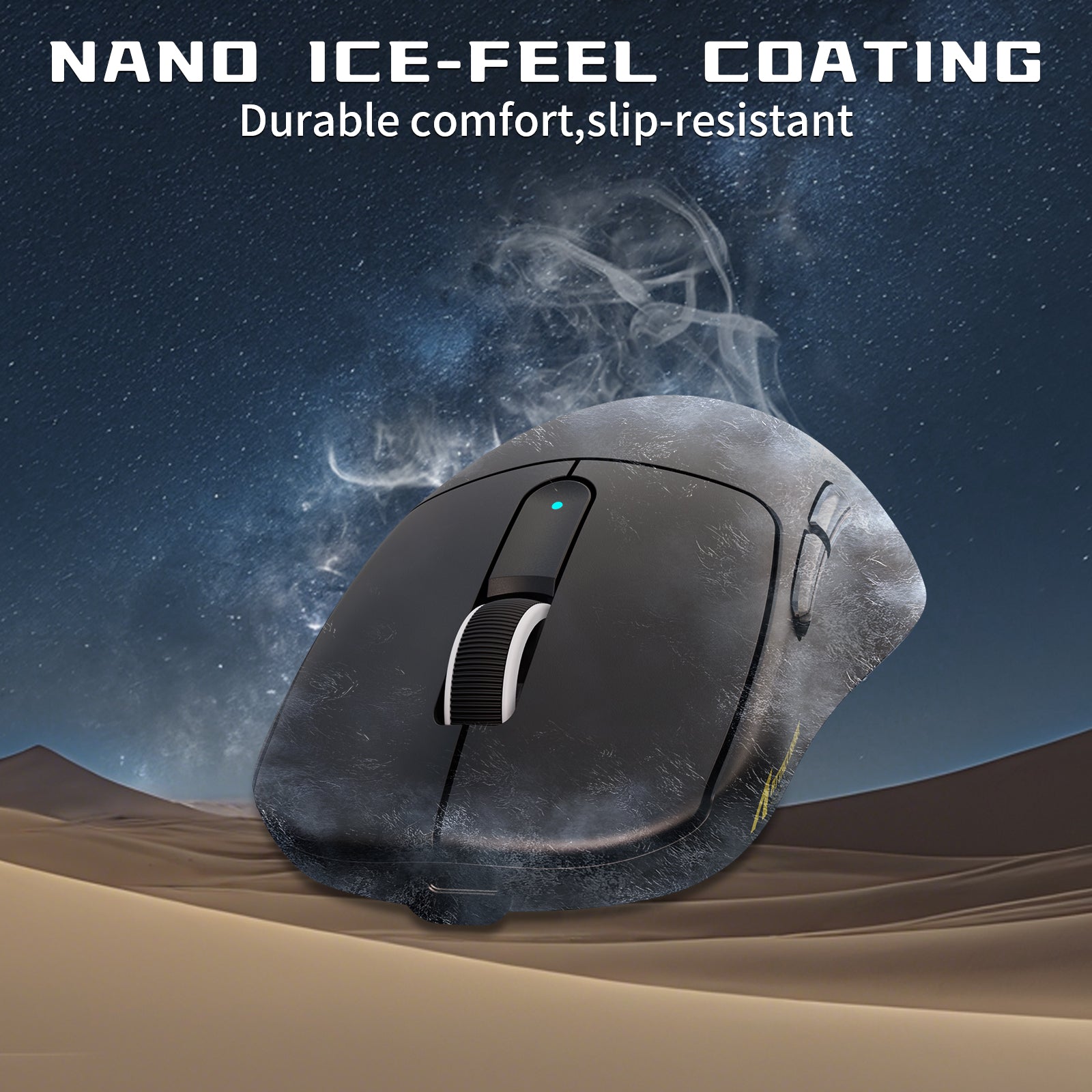 Mouse Gamer Sem Fio ATTACK SHARK V5 8KHz PAW3950MAX com Cabo C06 Ultra