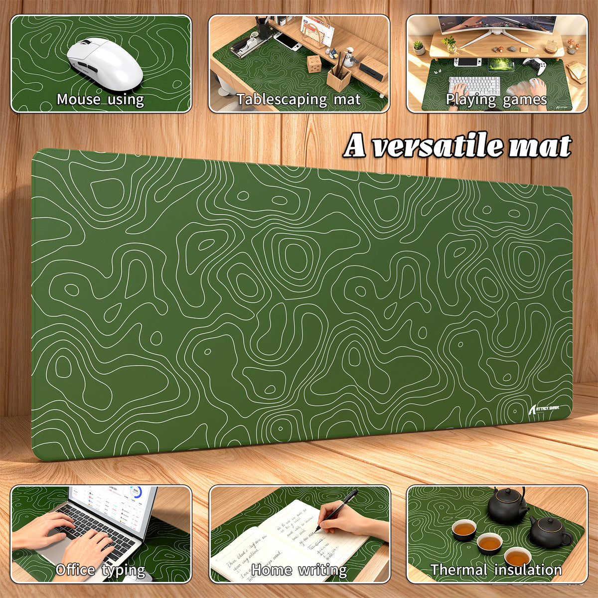 Mousepad Gamer eSport ATTACK SHARK CM02PRO (900x400x4 MM)
