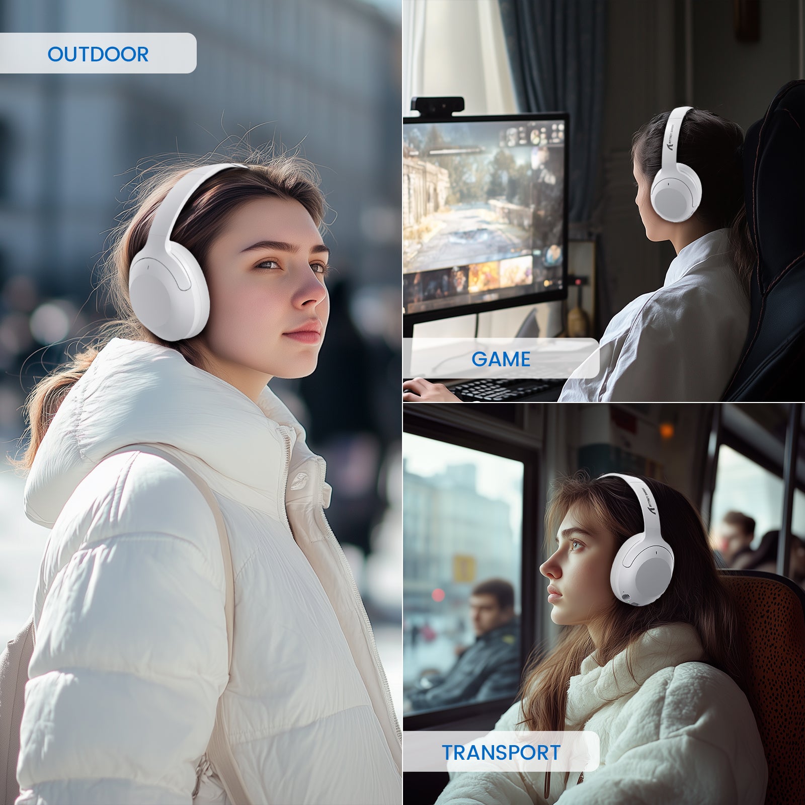 ATTACK SHARK G300 Headphones - Versatile Use Cases in different scenarios