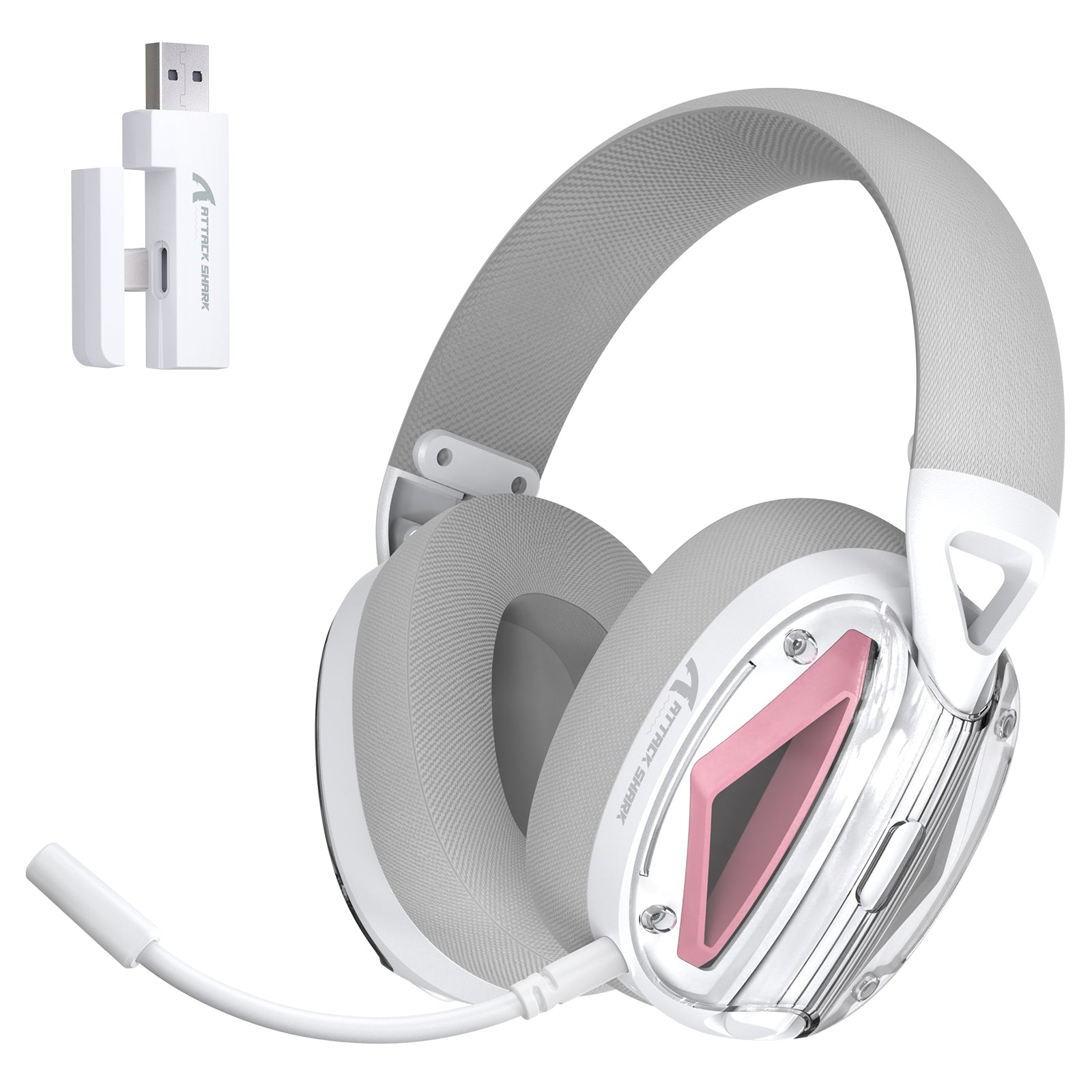 ATTACK SHARK L60 Headset Gamer Ultra-Leve Tri-Mode