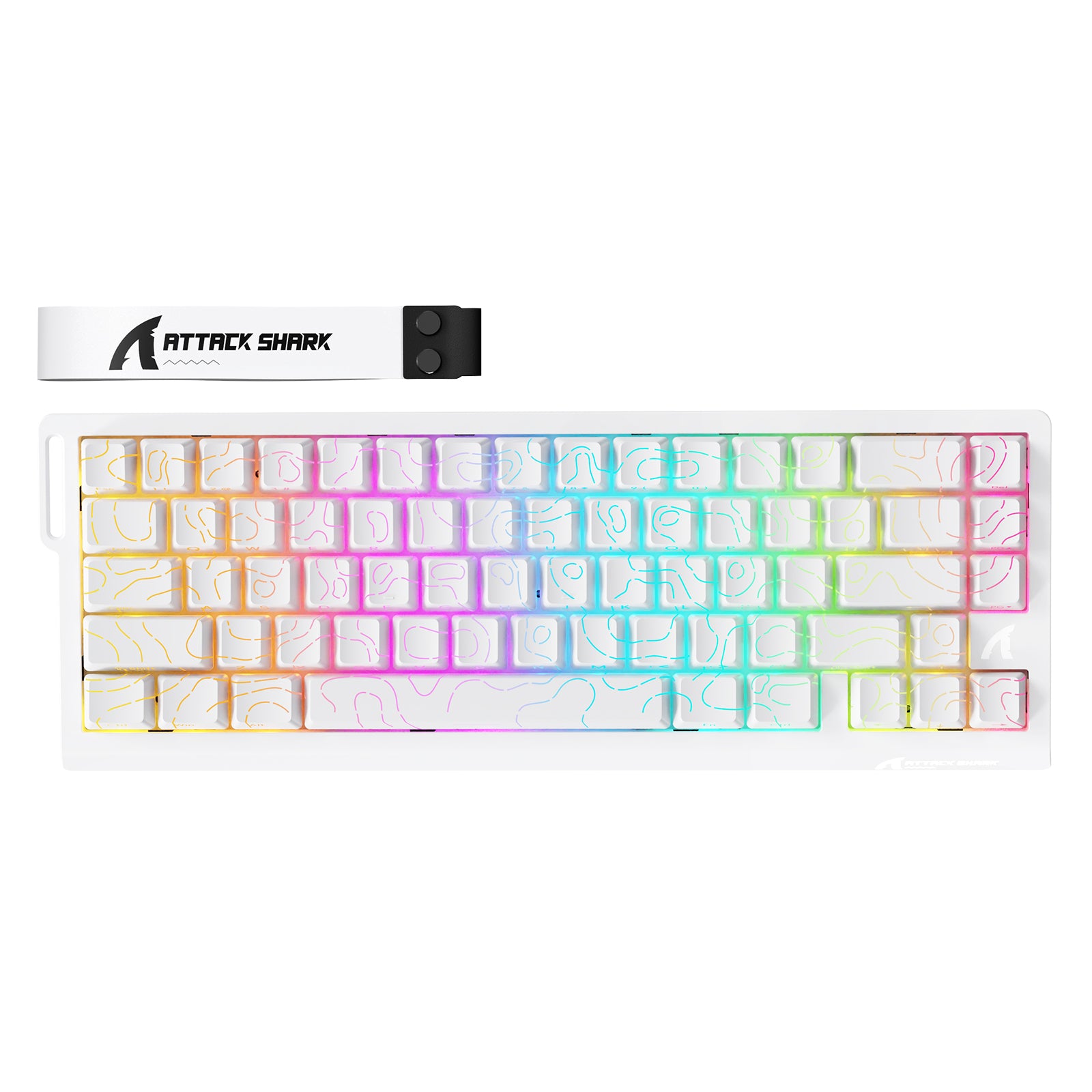 ATTACK SHARK X68PRO HE Teclado Rapid Trigger Sem Fio com Switch Magnético