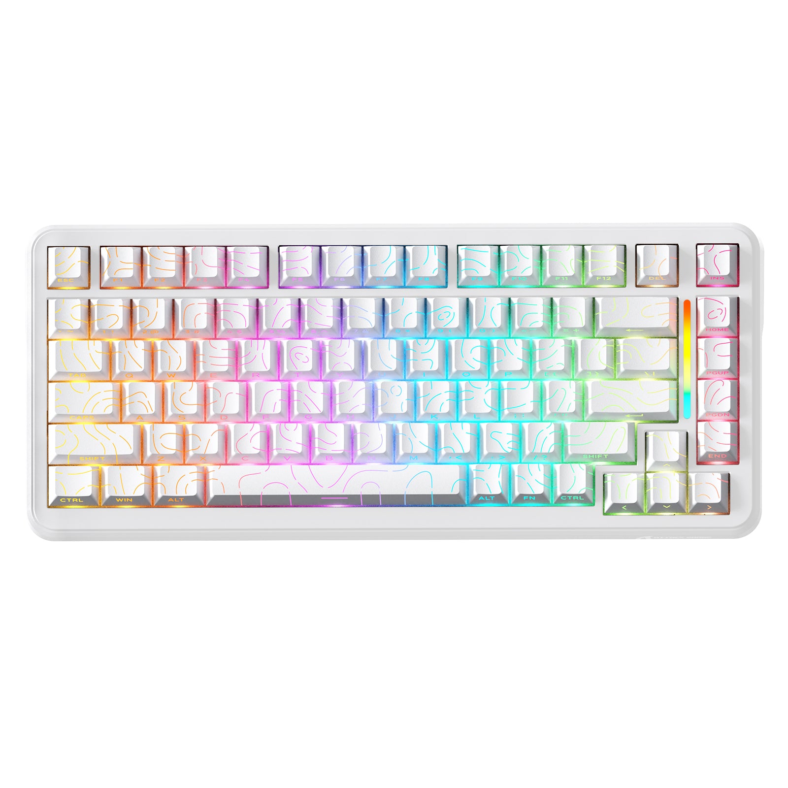 Teclado Gamer Sem Fio ATTACK SHARK X82PRO HE Rapid Trigger com Switch Magnético