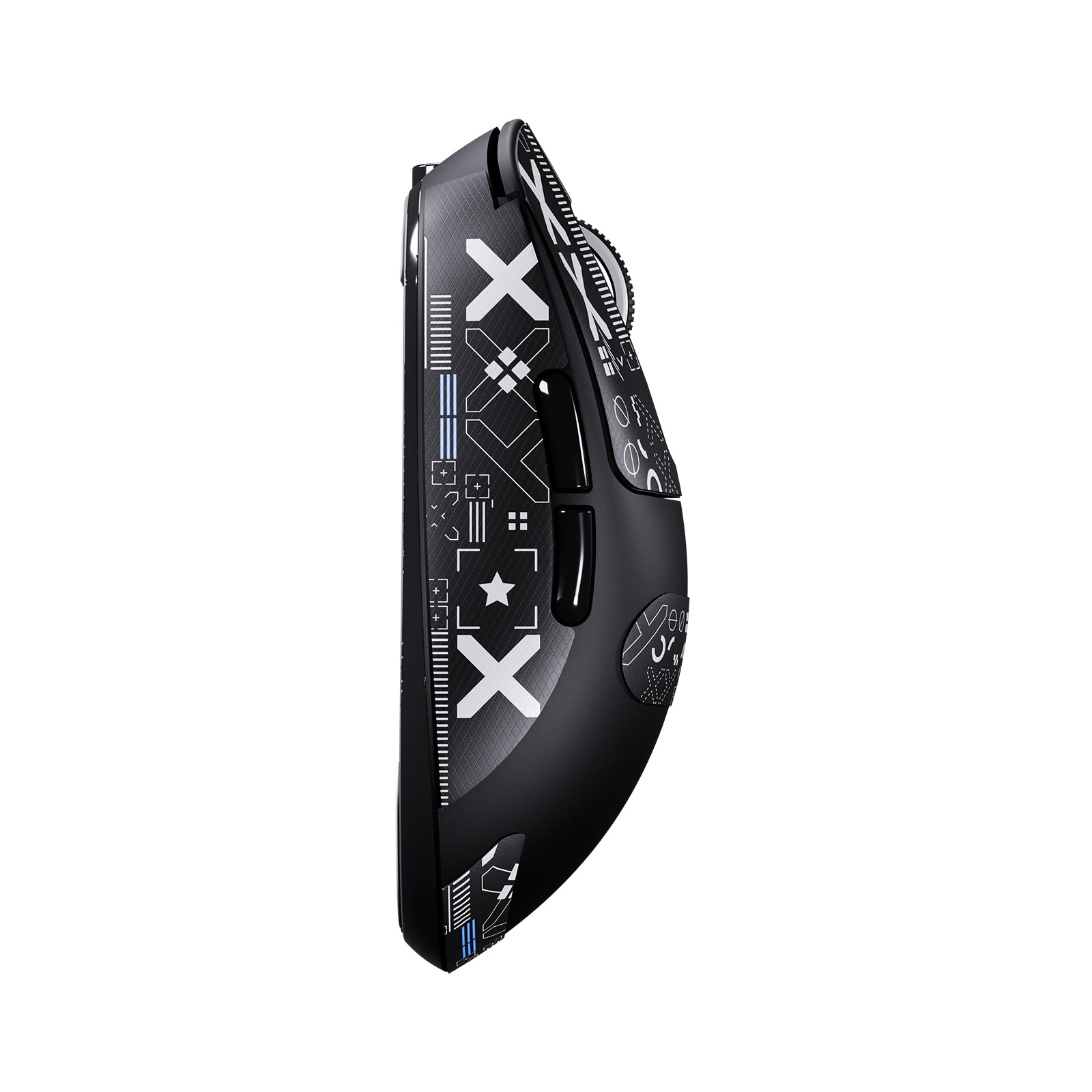 ATTACK SHARK X3 Wireless Gaming Mouse - Black with white graphic design