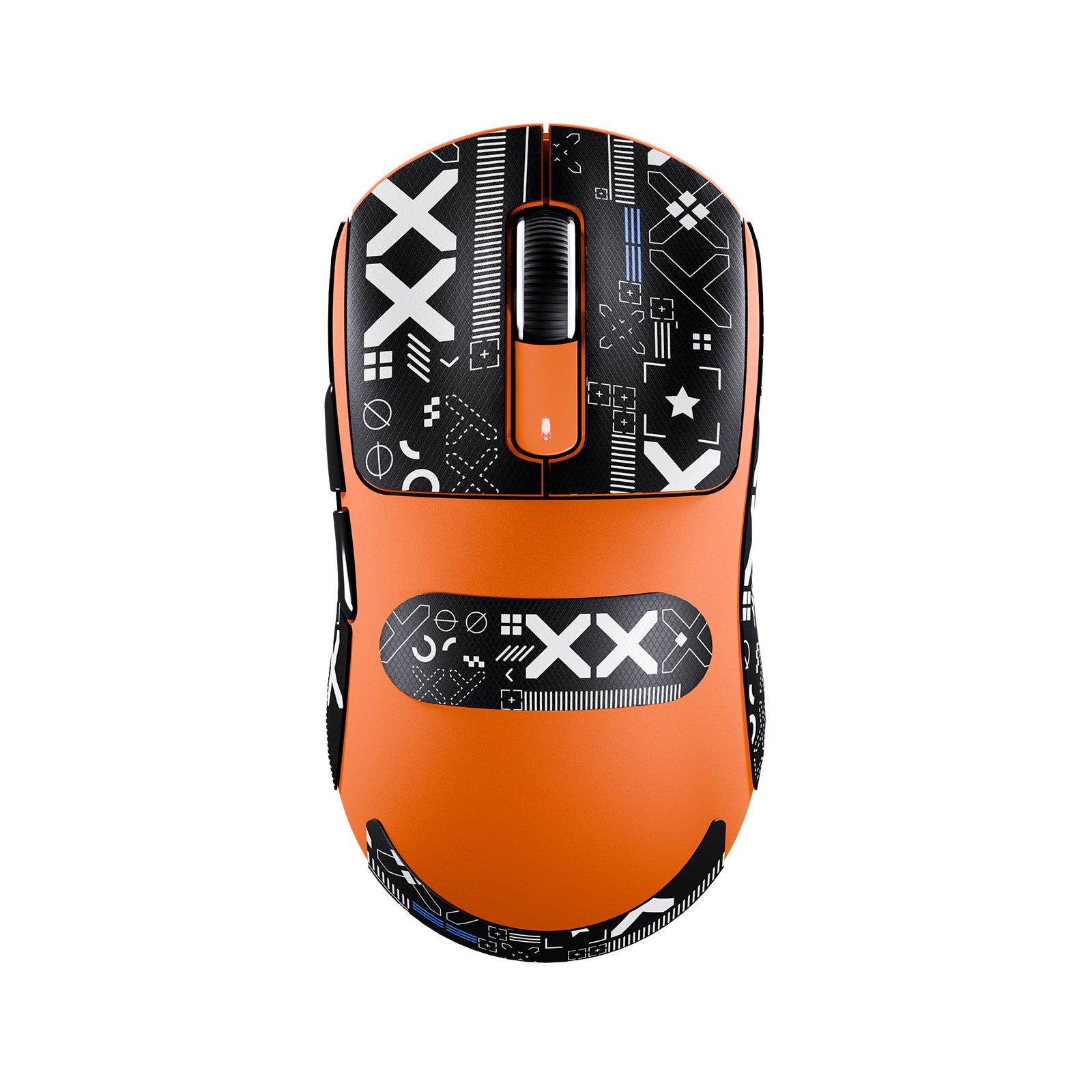 ATTACK SHARK X3 Wireless Gaming Mouse - Orange with Black Graphic Design