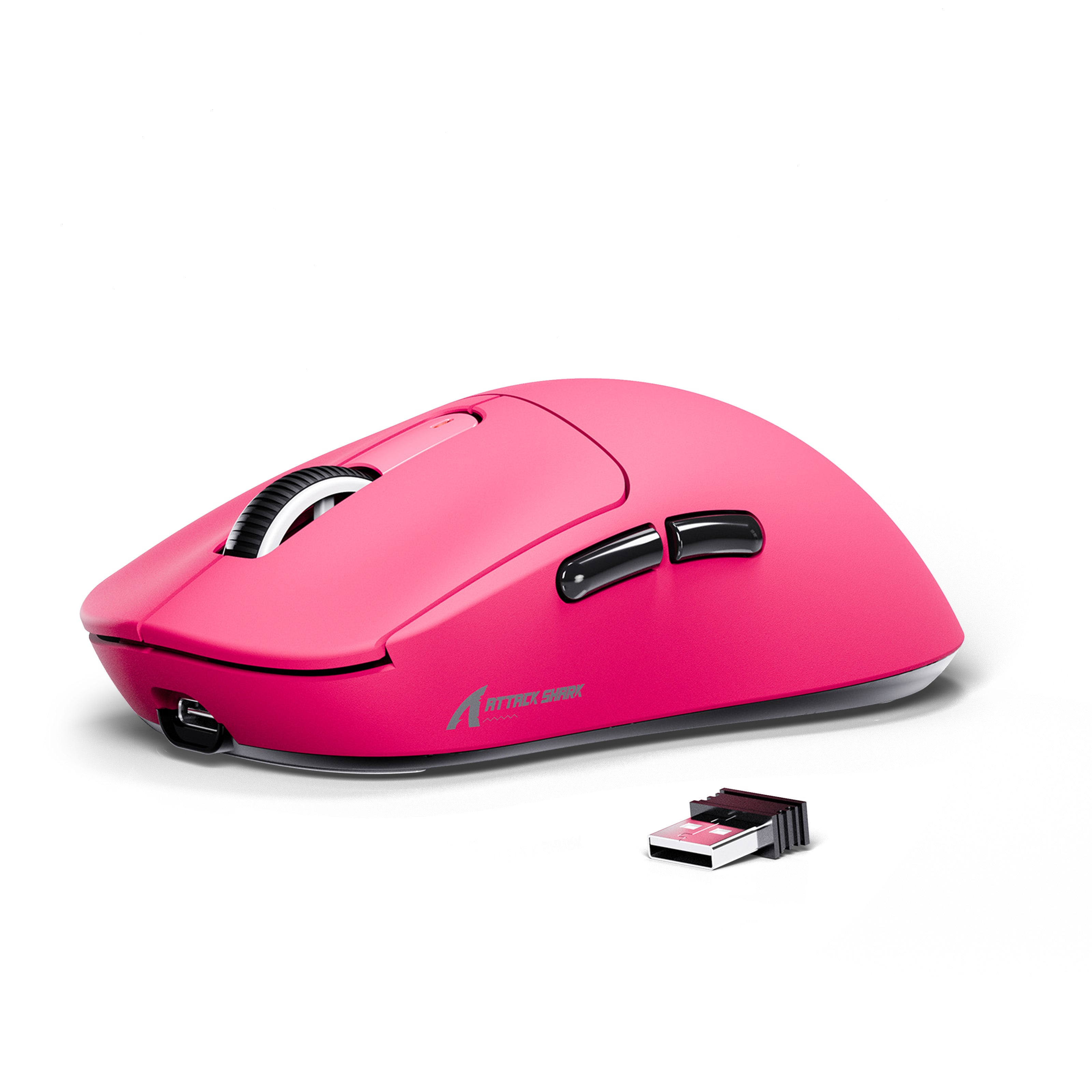 ATTACK SHARK X3 Wireless Gaming Mouse in Pink, Superlight ergonomic design