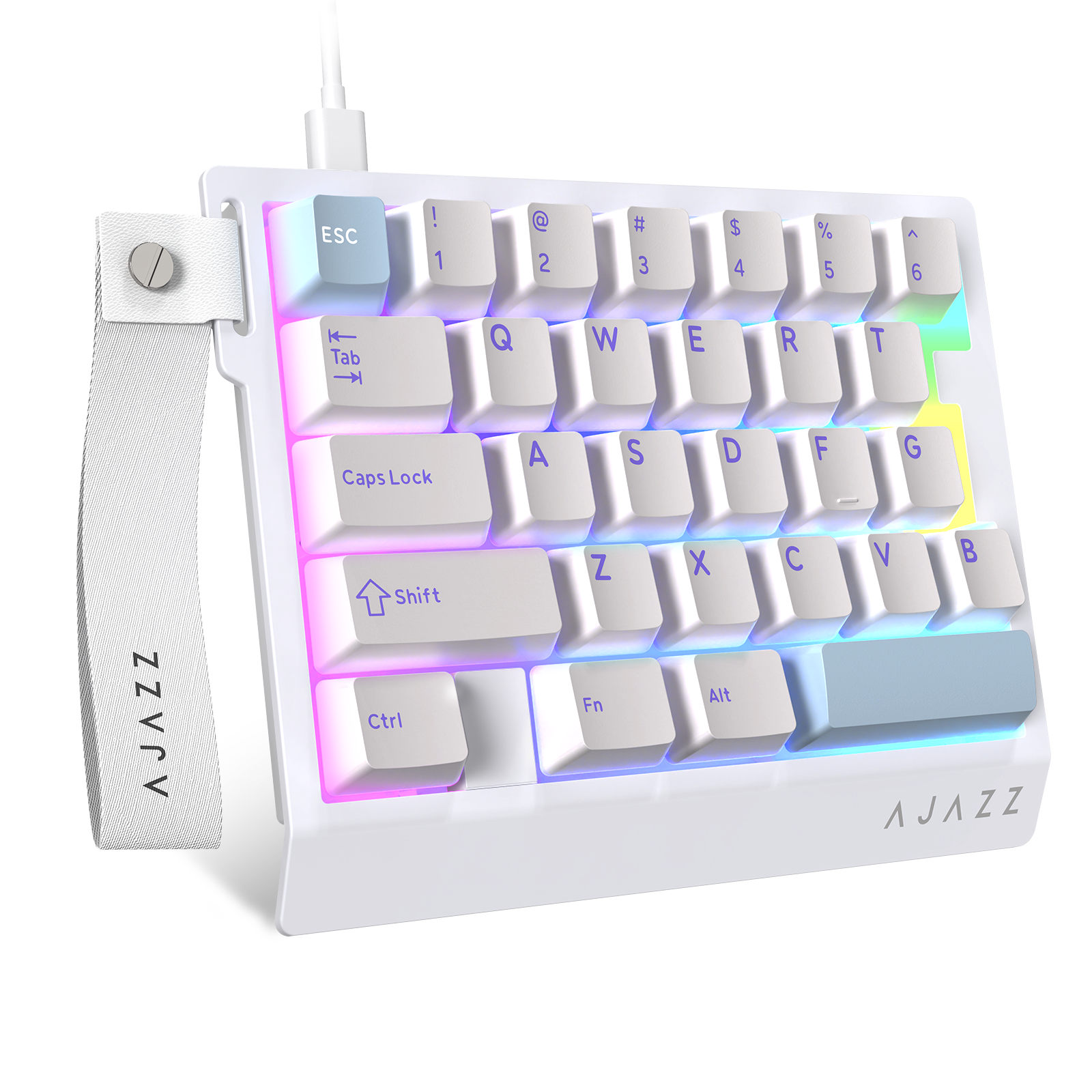 Teclado Gamer com Fio para Uma Mão ATTACK SHARK X AJAZZ AK029