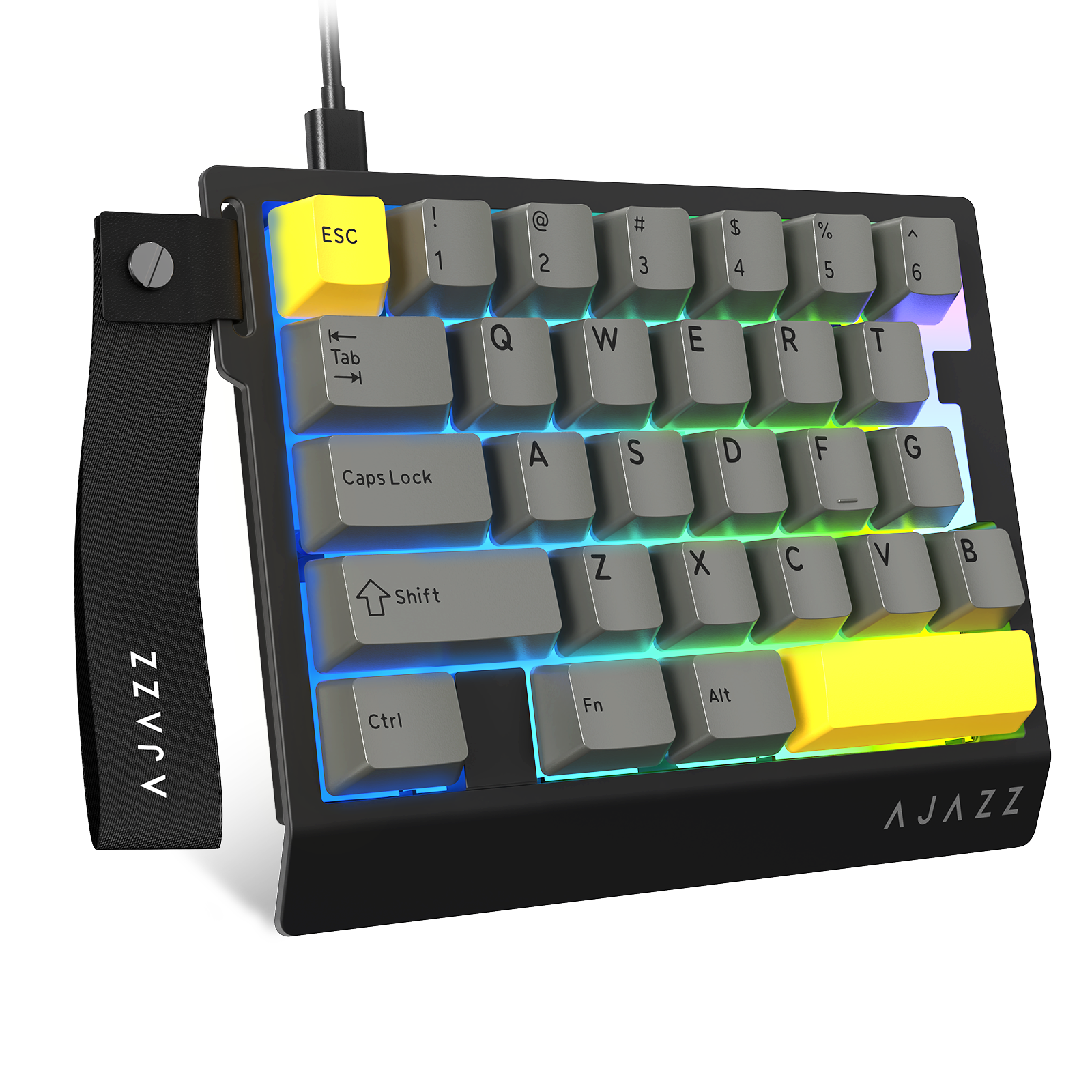 Teclado Gamer com Fio para Uma Mão ATTACK SHARK X AJAZZ AK029
