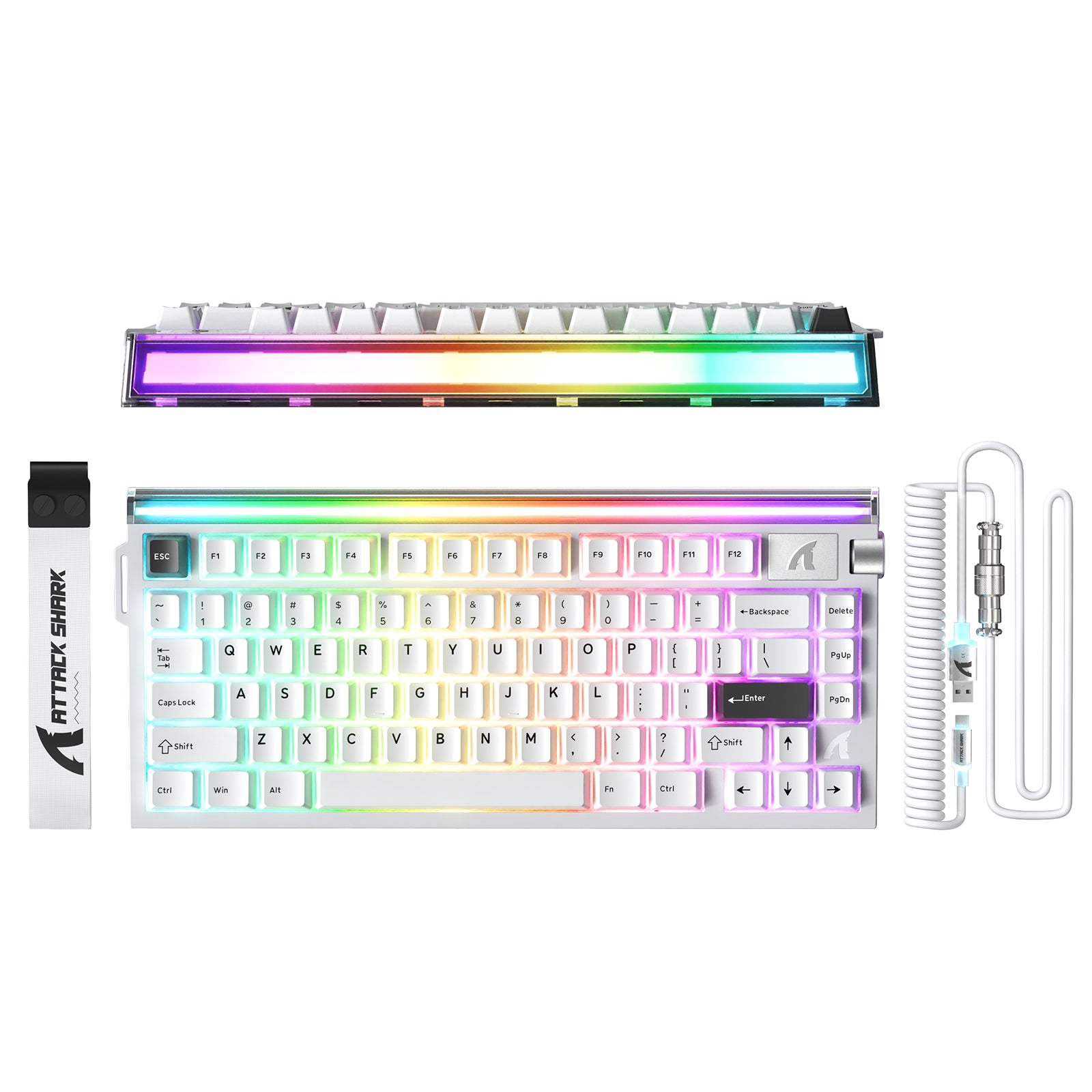 Teclado ATTACK SHARK R85 HE Rapid Trigger com Cabo LED C01ULTRA