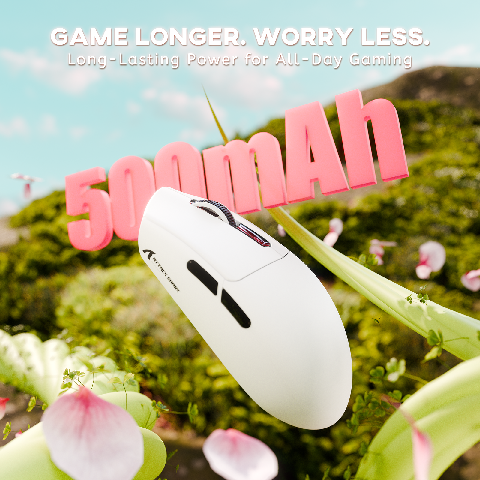 Mouse Gamer Sem Fio Tri-modo ATTACK SHARK G3 25000 DPI Ultraleve