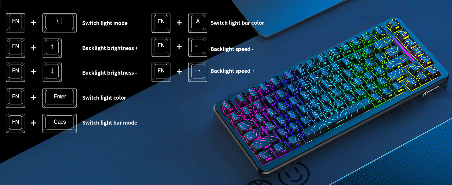 Teclado Magnético ATTACK SHARK X82PRO HE com Cabo Enrolado RGB C01Ultra