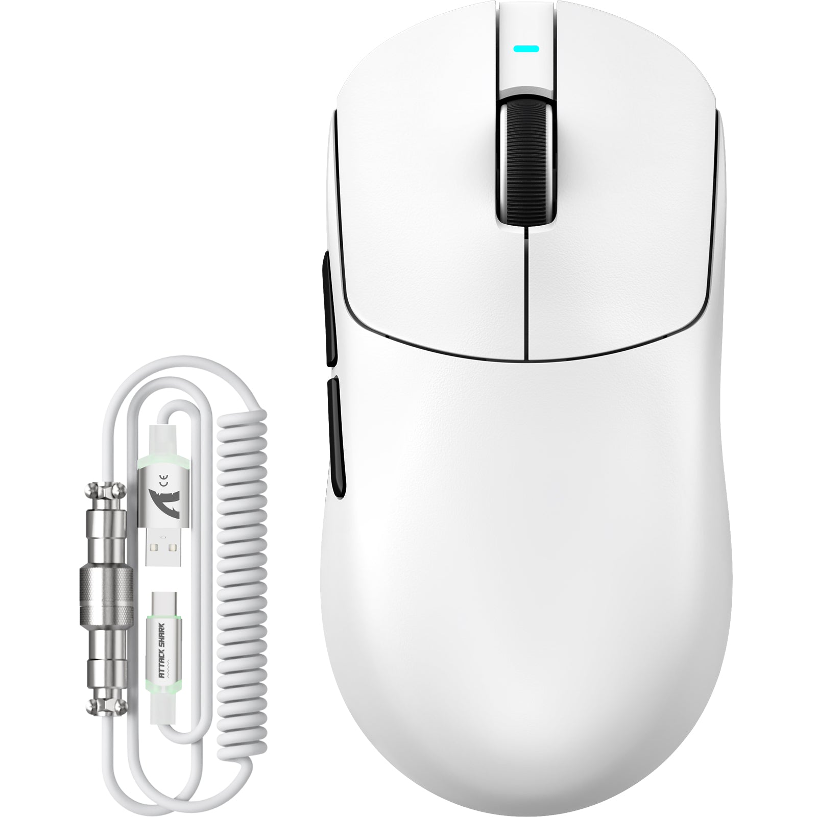 Mouse Gamer Sem Fio ATTACK SHARK X8PLUS Tri-mode com Cabo C06 ULTRA