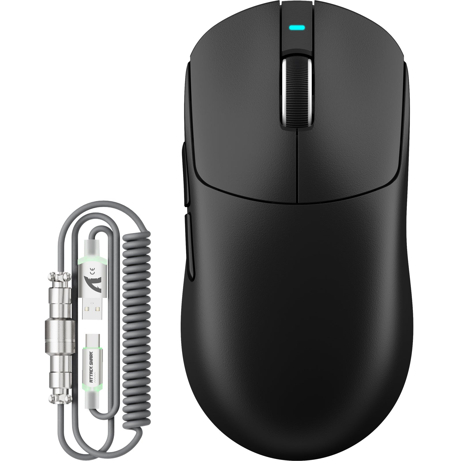 Mouse Gamer Sem Fio ATTACK SHARK X8PLUS Tri-mode com Cabo C06 ULTRA