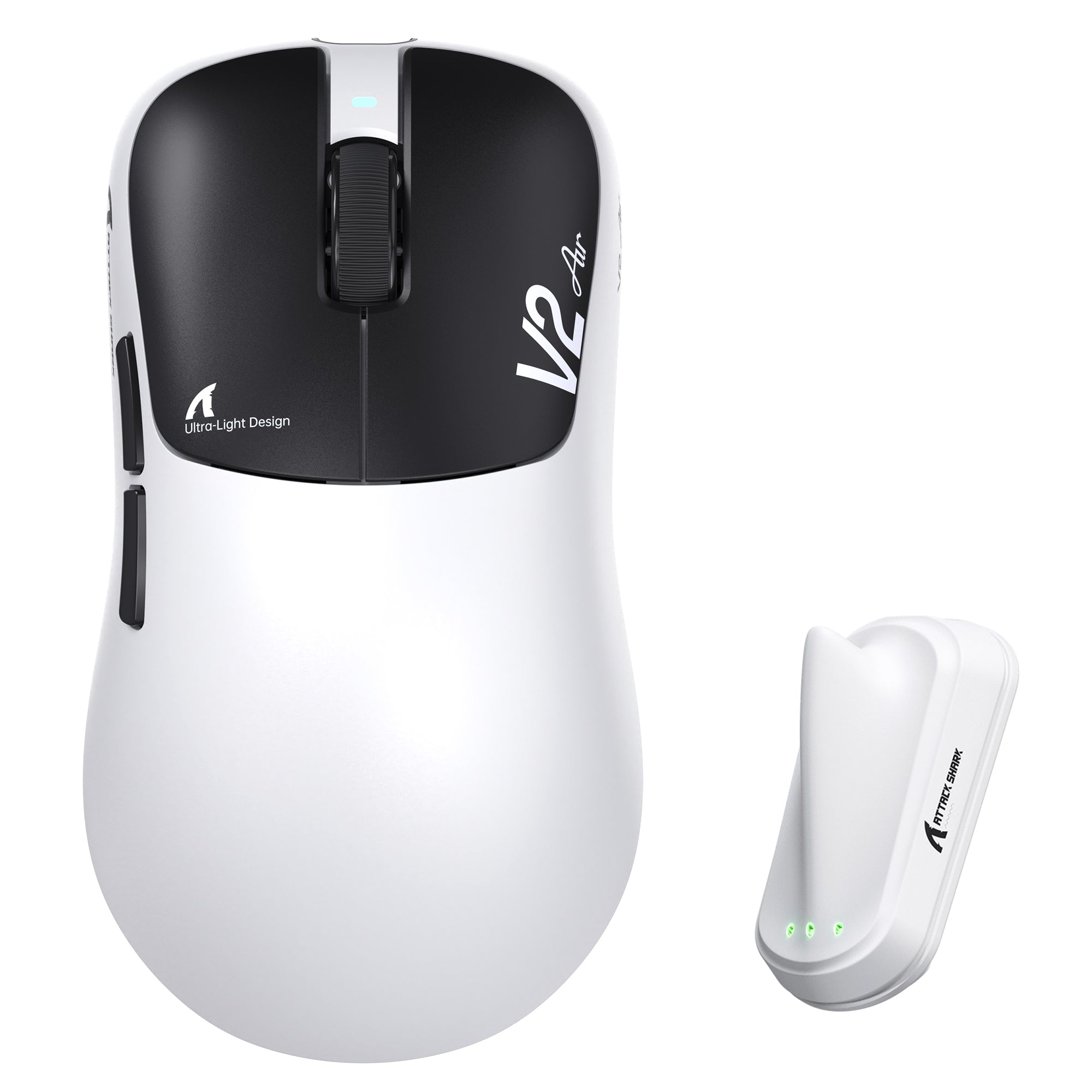 ATTACK SHARK V2 AIR PAW3955MAX Mouse Gamer Sem Fio Ergonômico
