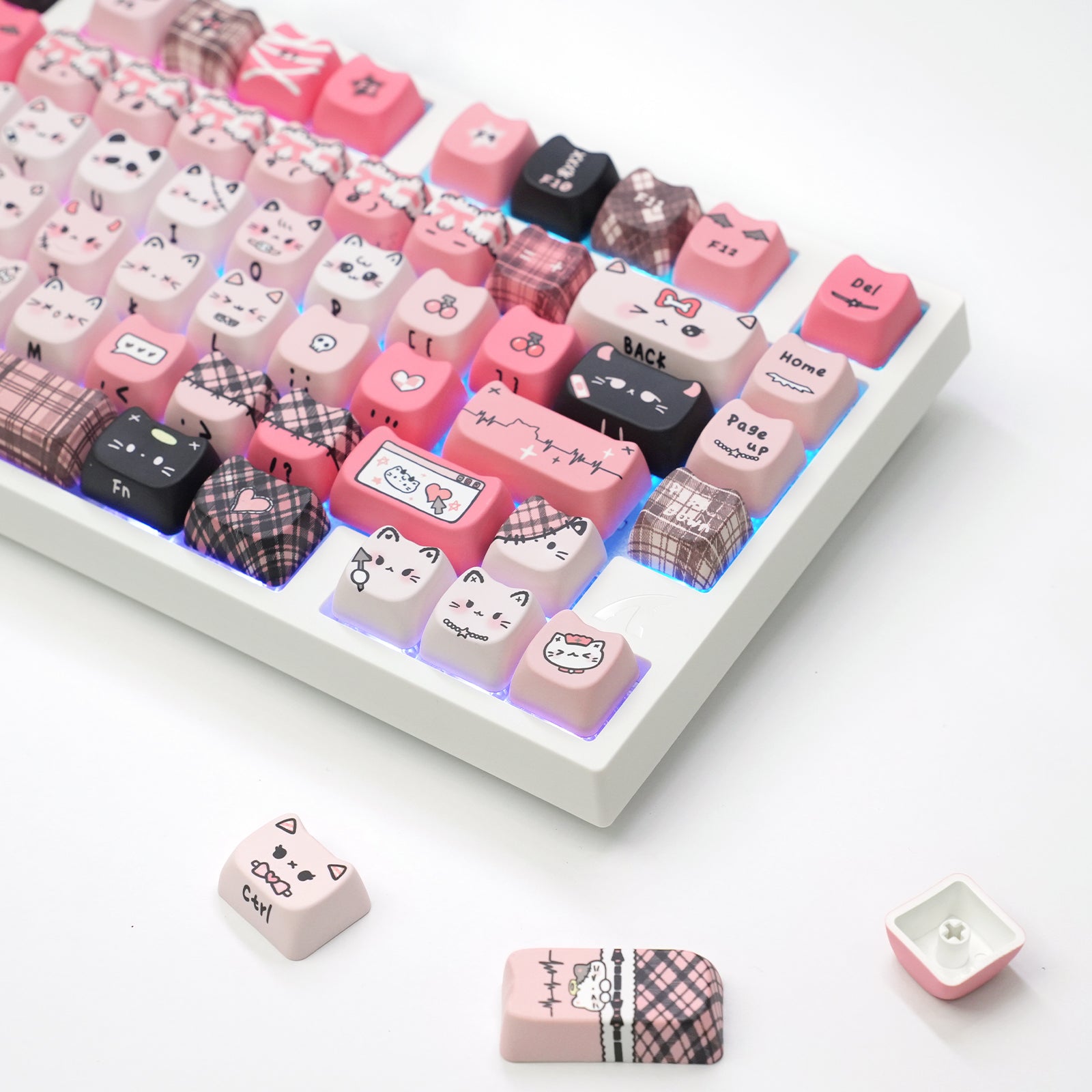 ATTACK SHARK SK05 118/119 teclas, keycaps de PBT, MOA, ANSI