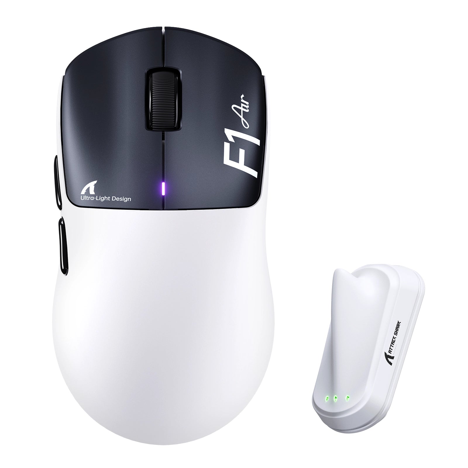 ATTACK SHARK F1 AIR 39g sem fio, mouse gamer com PAW3955MAX