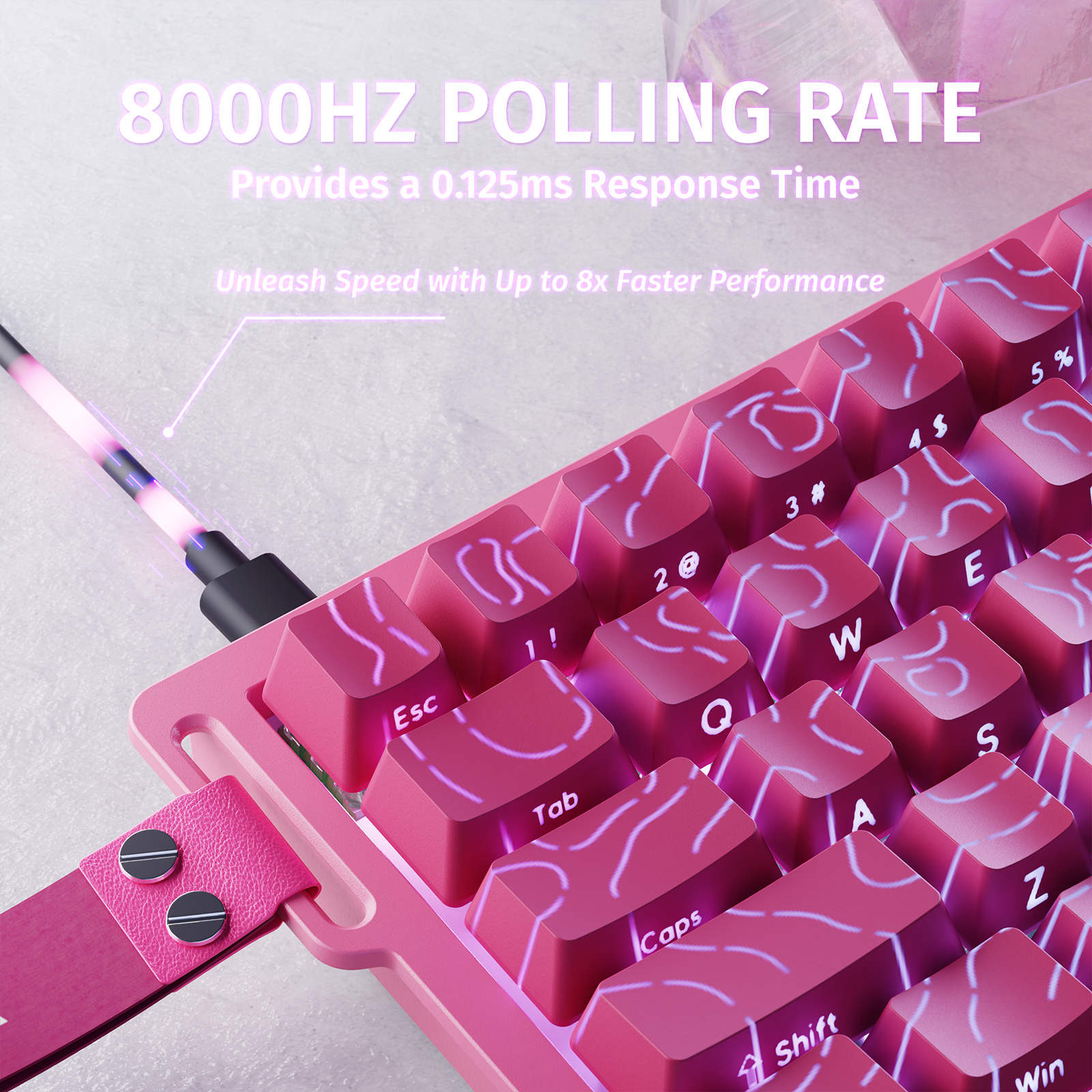 ATTACK SHARK X68 HE Teclado Rapid Trigger com Switch Magnético