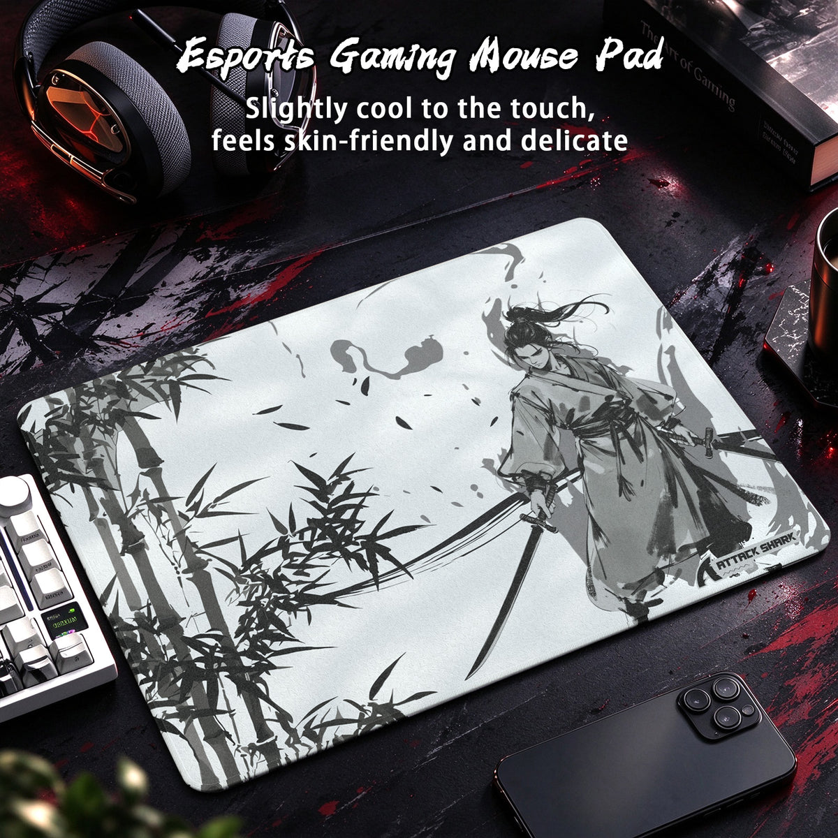 Mousepad gamer eSport ATTACK SHARK CM02SE (405x305x4 MM)