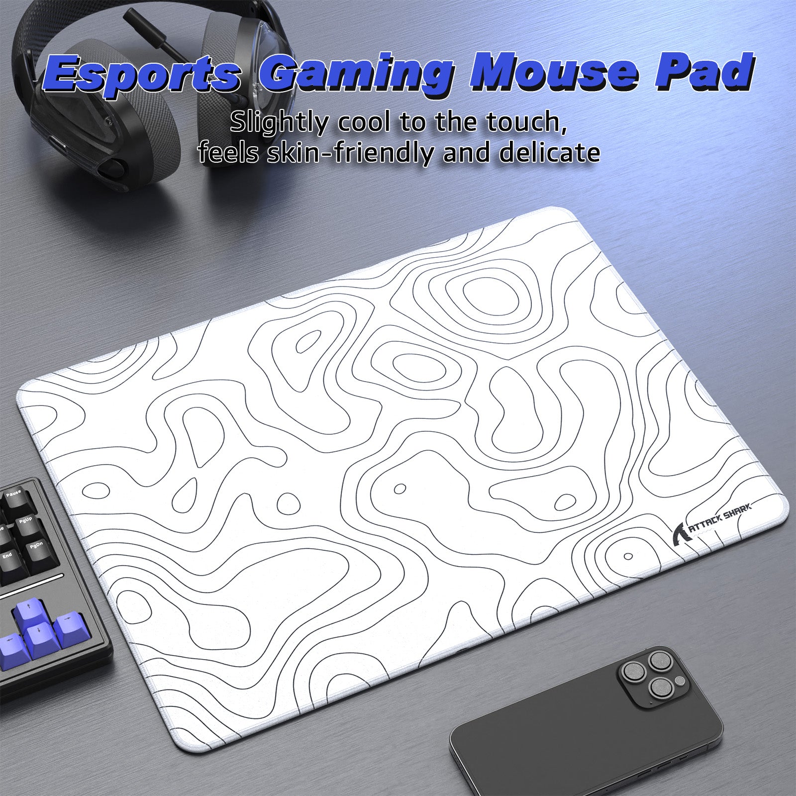 Mousepad Gamer eSport ATTACK SHARK CM02SE (410x310x4 MM)