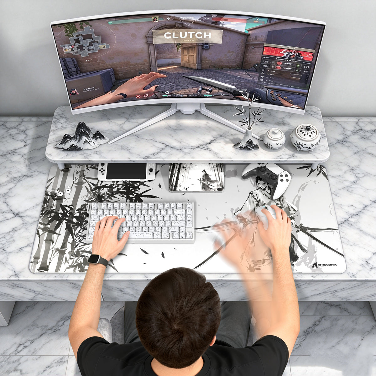 Mousepad Gamer eSport ATTACK SHARK CM02PRO (900x400x4 MM)