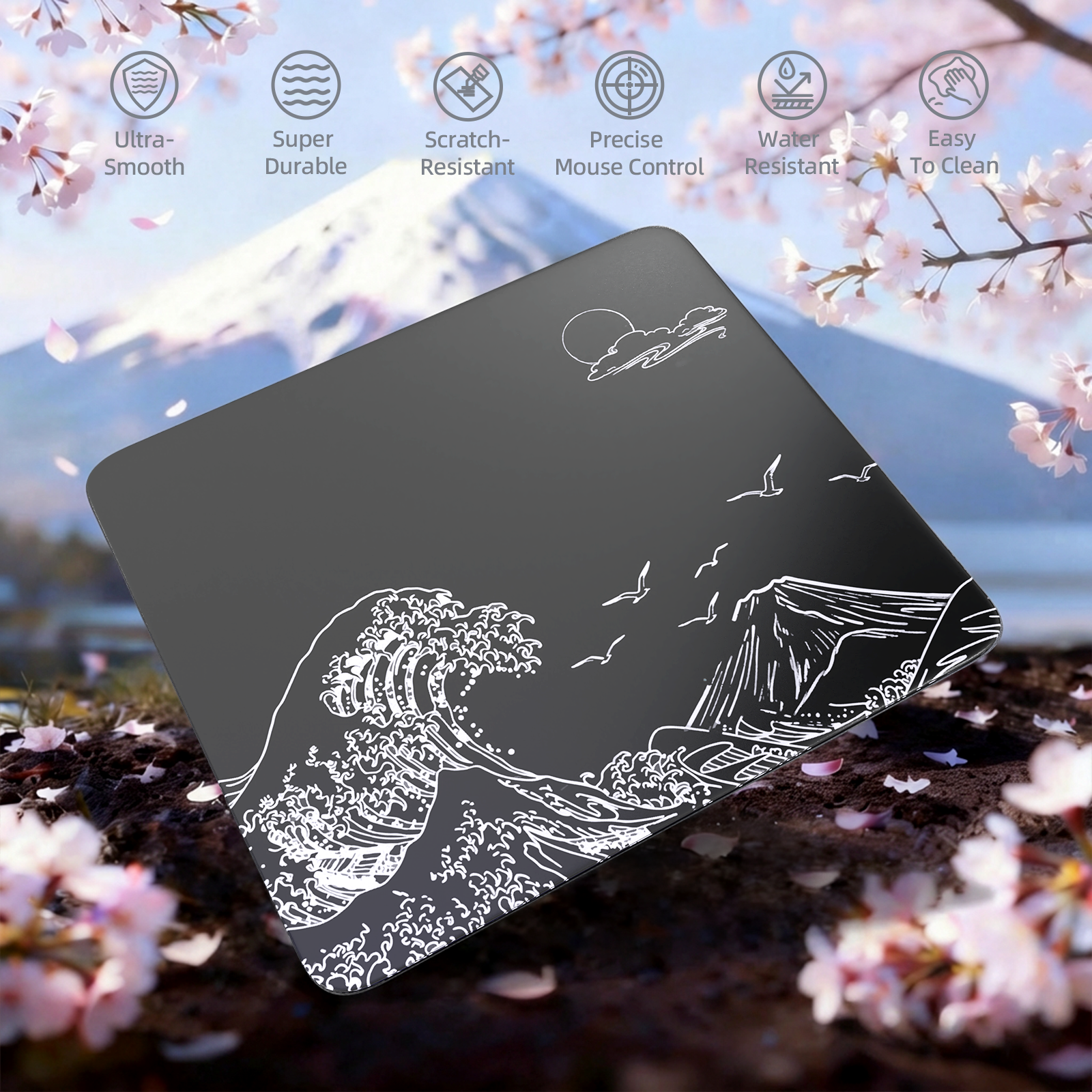 Mousepad Gamer de Vidro Temperado ATTACK SHARK CM05