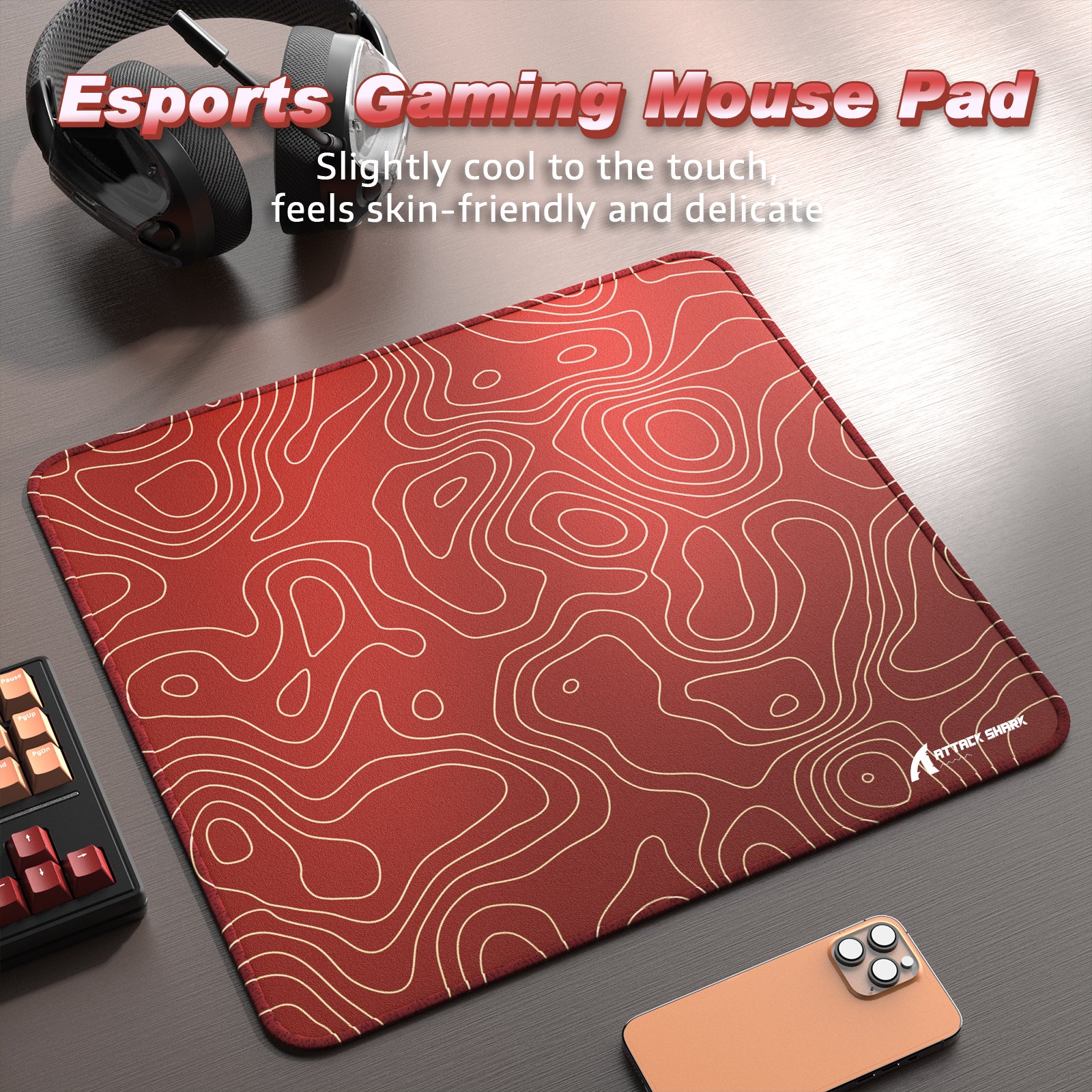 ATTACK SHARK CM02 Mousepad Gamer eSport (450x400x4 MM)