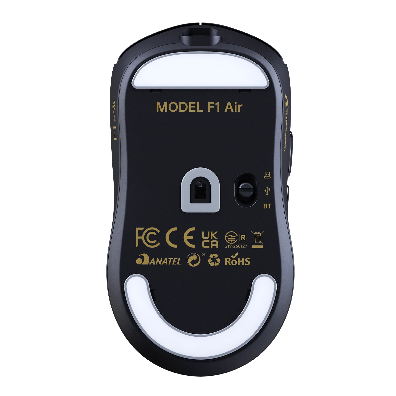 ATTACK SHARK F1 AIR 39g sem fio, mouse gamer com PAW3955MAX