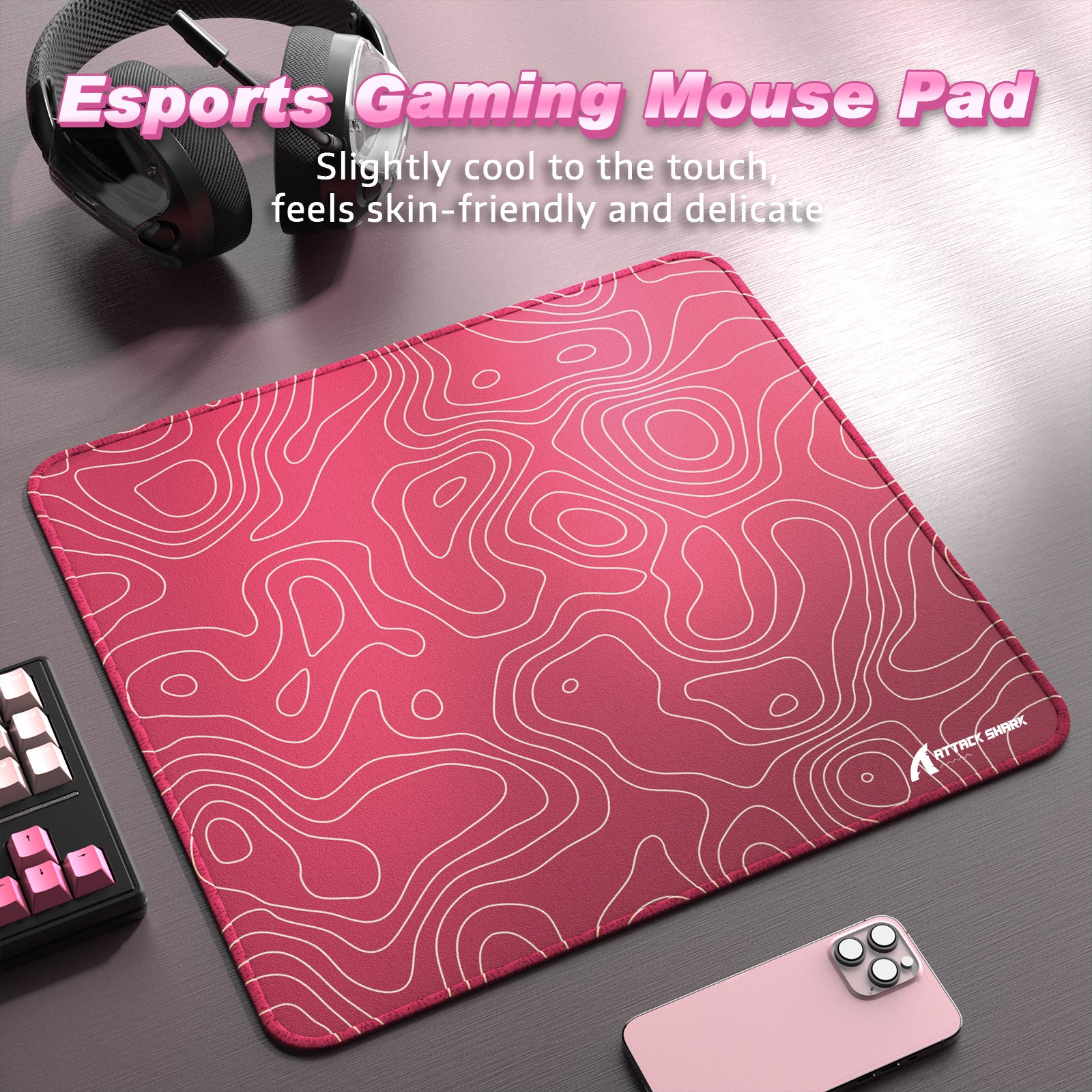 ATTACK SHARK CM02 Mousepad Gamer eSport (450x400x4 MM)