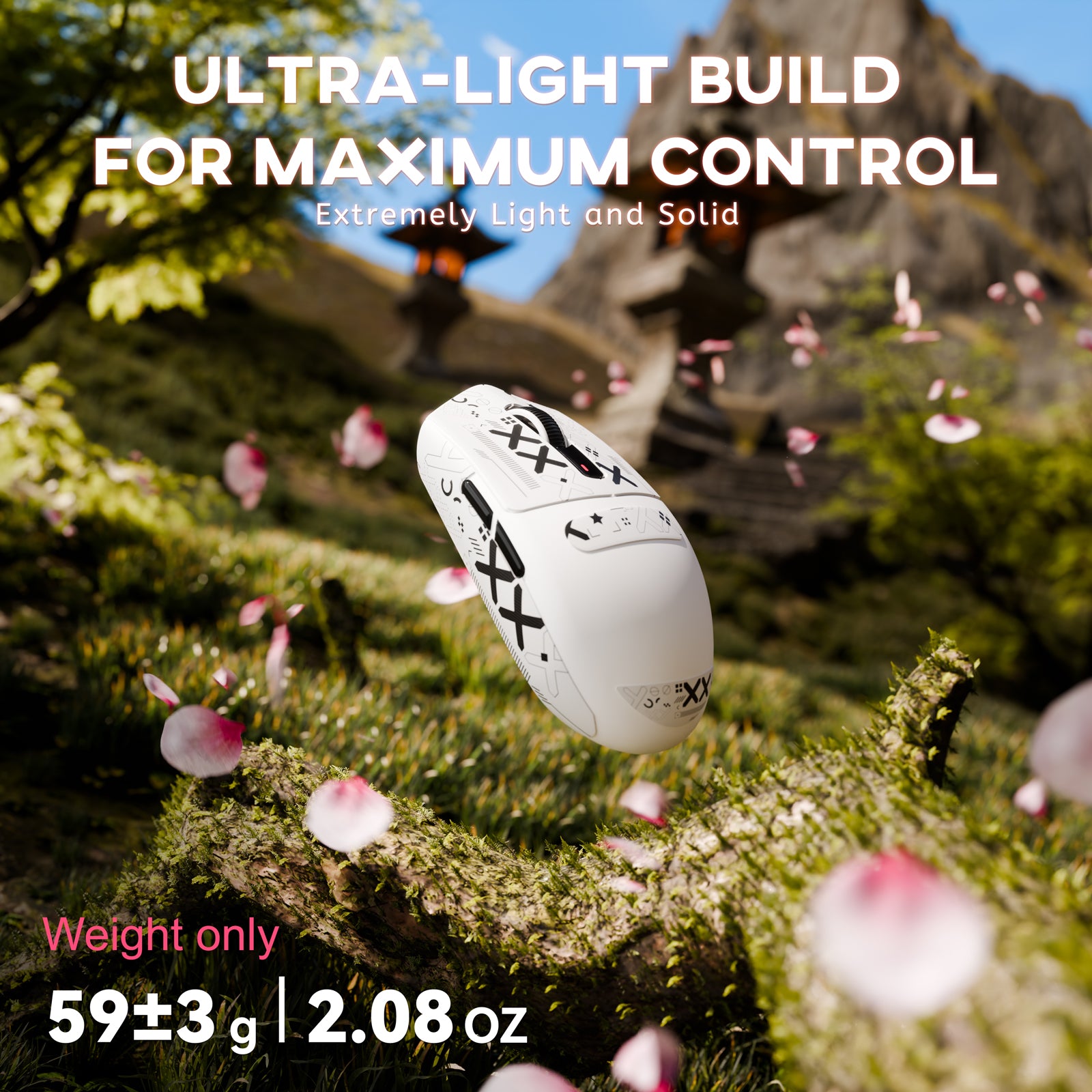 Mouse Gamer Sem Fio Tri-modo ATTACK SHARK G3 25000 DPI Ultraleve