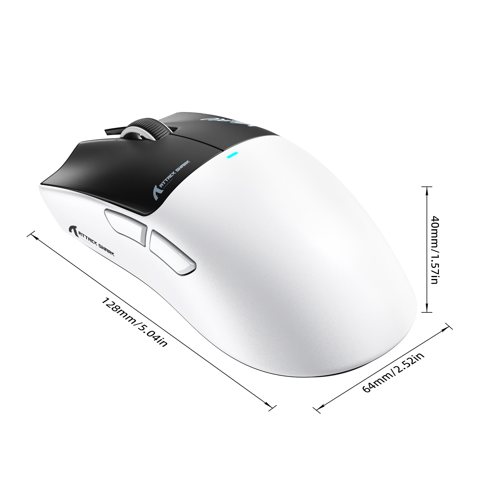 Mouse Gamer Sem Fio ATTACK SHARK X11 PRO V2 com Dock de Carregamento e Tela TFT