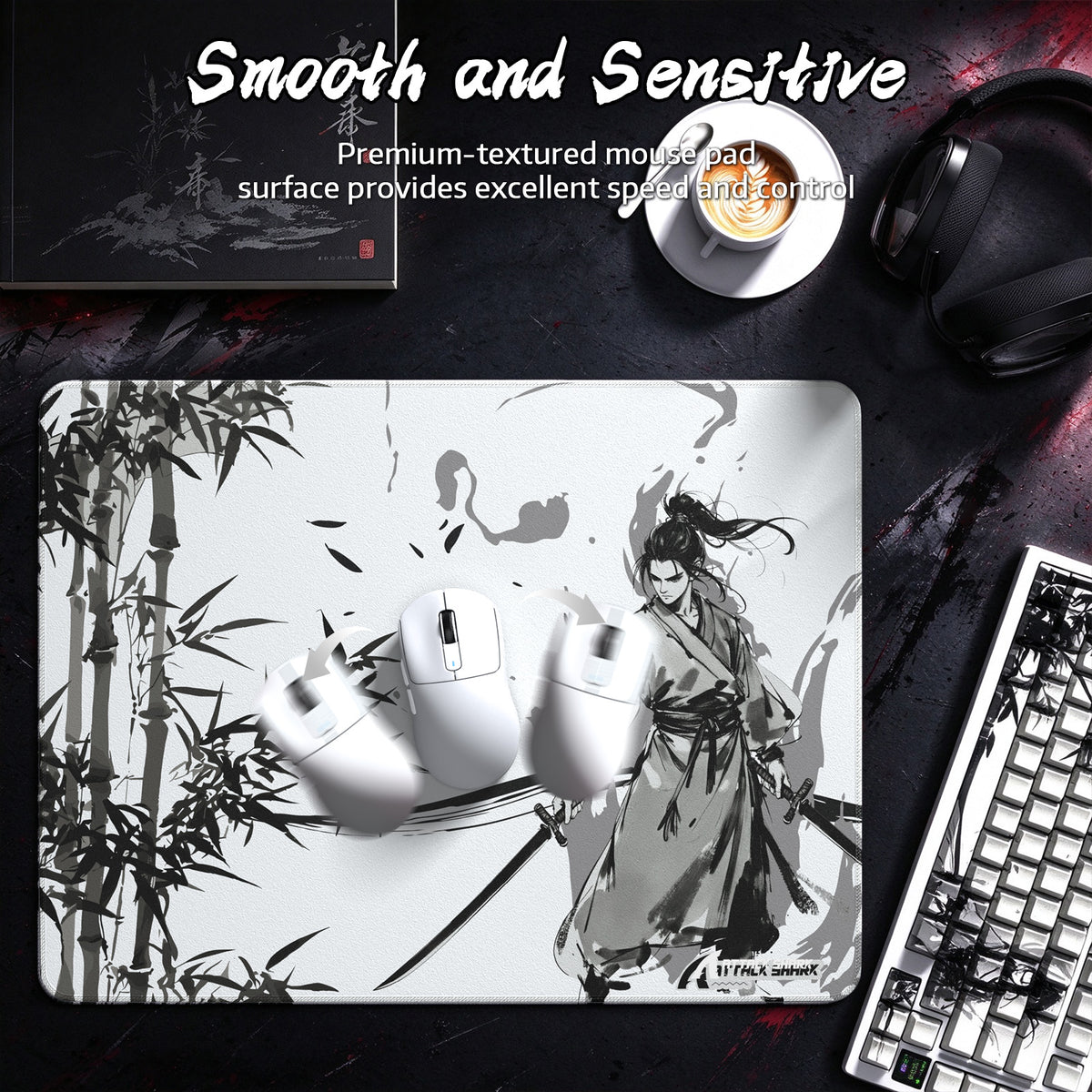 Mousepad gamer eSport ATTACK SHARK CM02SE (405x305x4 MM)