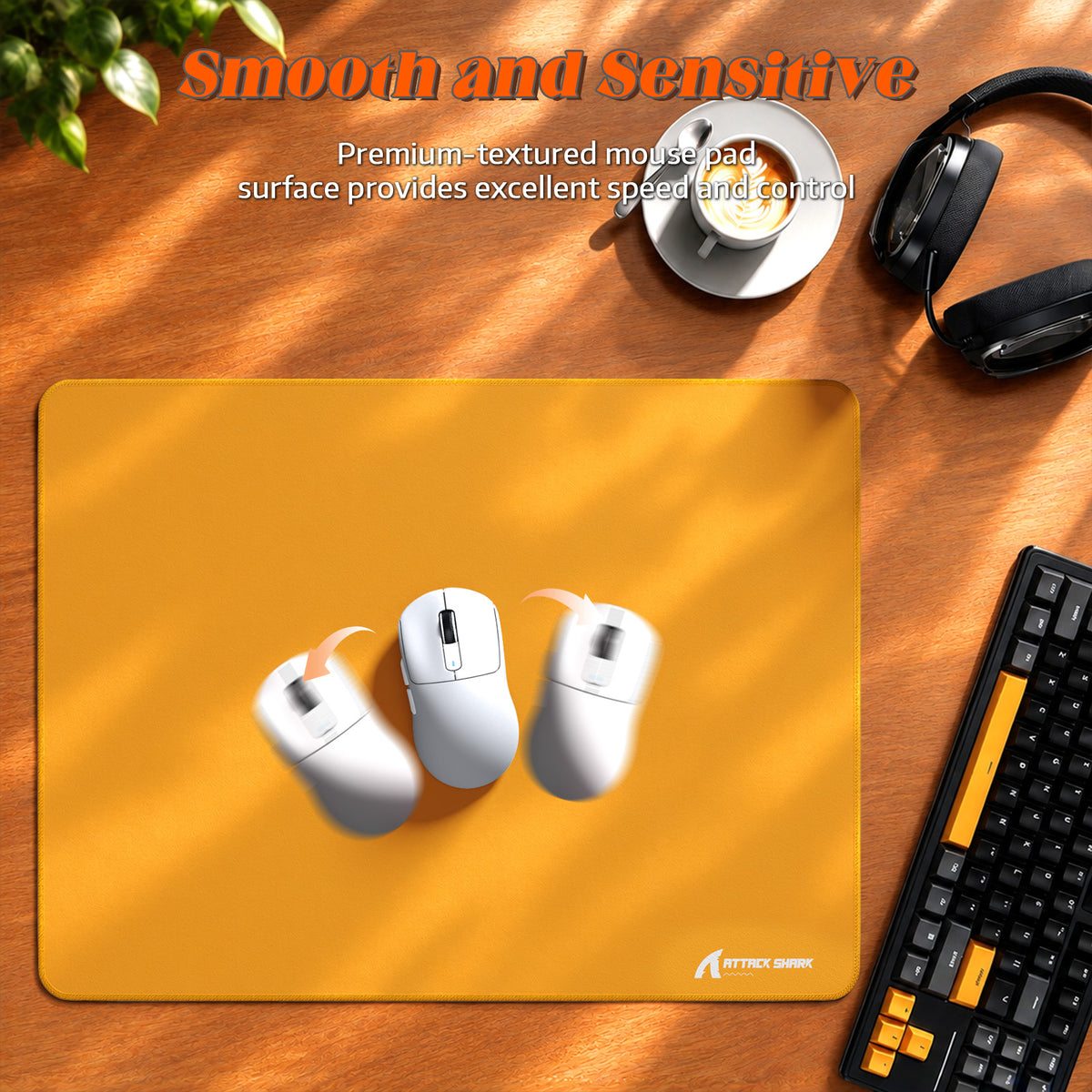 Mousepad gamer eSport ATTACK SHARK CM02SE (405x305x4 MM)