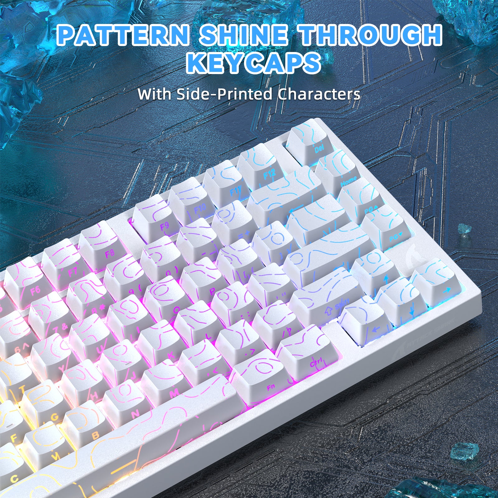 Teclado ATTACK SHARK R82 HE Rapid Trigger com Switch Magnético e RT de 0,005MM