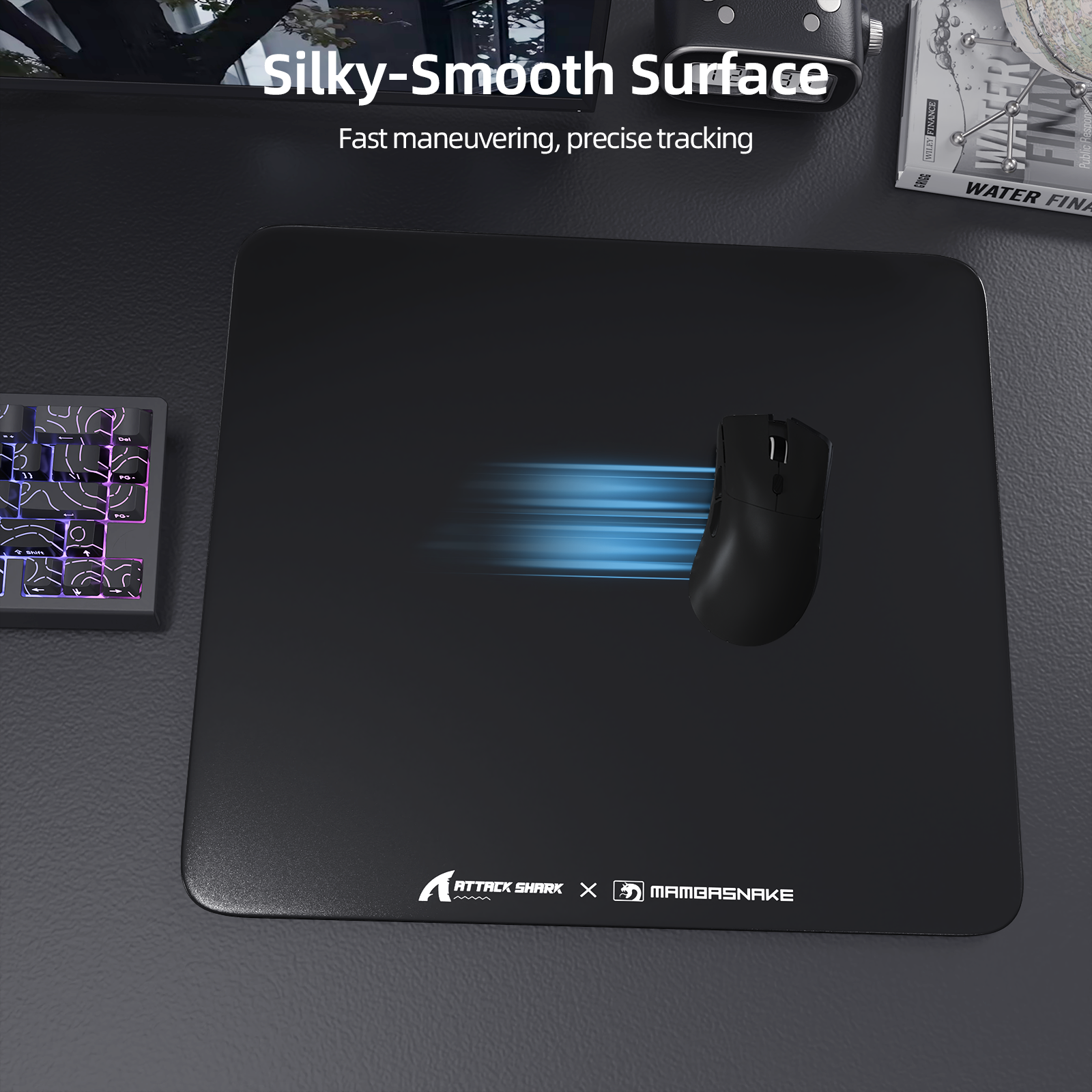 Mousepad Gamer de Vidro Temperado ATTACK SHARK CM05