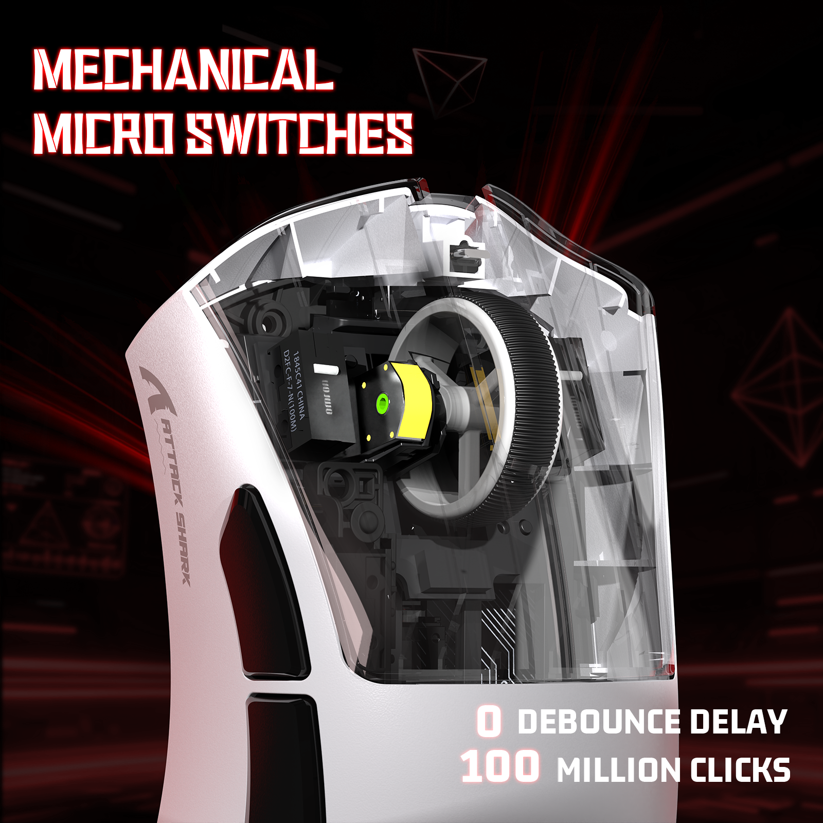 Mouse Gamer Tri-modo Ultra-Leve ATTACK SHARK V3