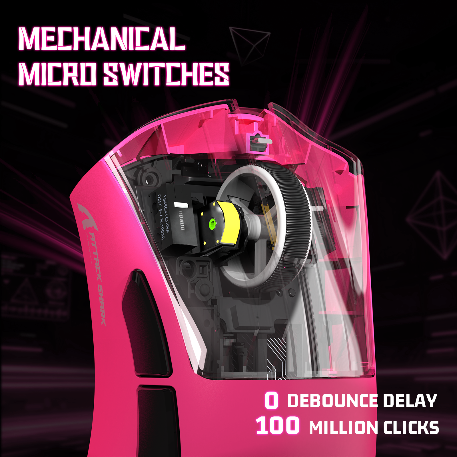 Mouse Gamer Tri-modo Ultra-Leve ATTACK SHARK V3