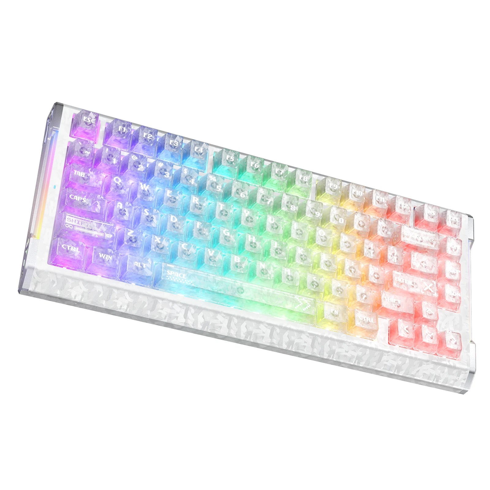 ATTACK SHARK R86 HE Teclado de fibra de carbono com acionamento rápido e switches magnéticos