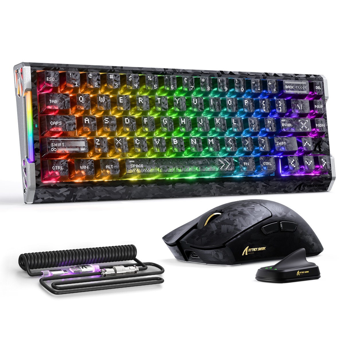 Kit de Fibra de Carbono 8K | Teclado Rapid Trigger & Mouse