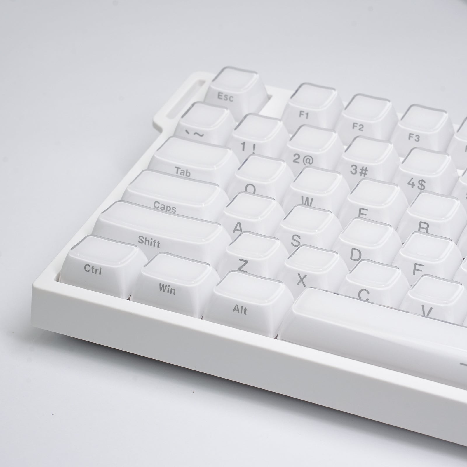 ATTACK SHARK SK03, 136 teclas, keycaps de cristal, perfil ASA, ANSI/ISO