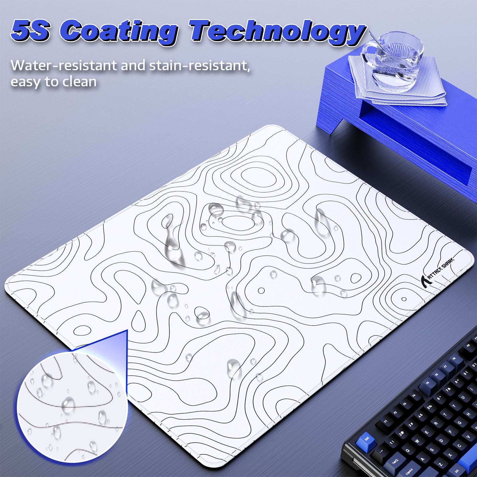Mousepad Gamer eSport ATTACK SHARK CM02SE (410x310x4 MM)