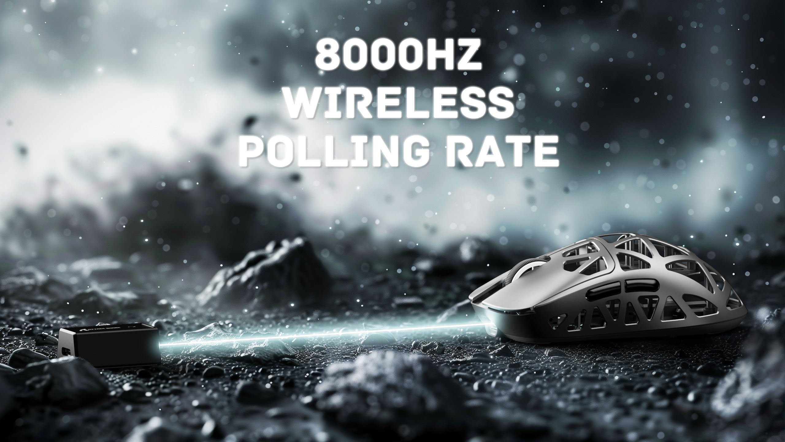 ATTACK SHARK R2 Mouse Gamer de Liga de Magnésio PAW3950 8K (Não Inclui a Base de Carregamento)