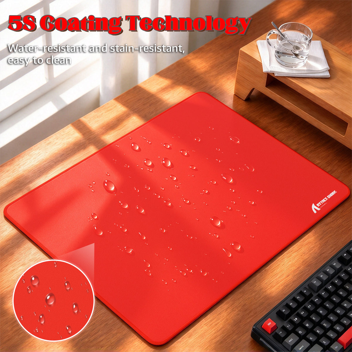 Mousepad gamer eSport ATTACK SHARK CM02SE (405x305x4 MM)