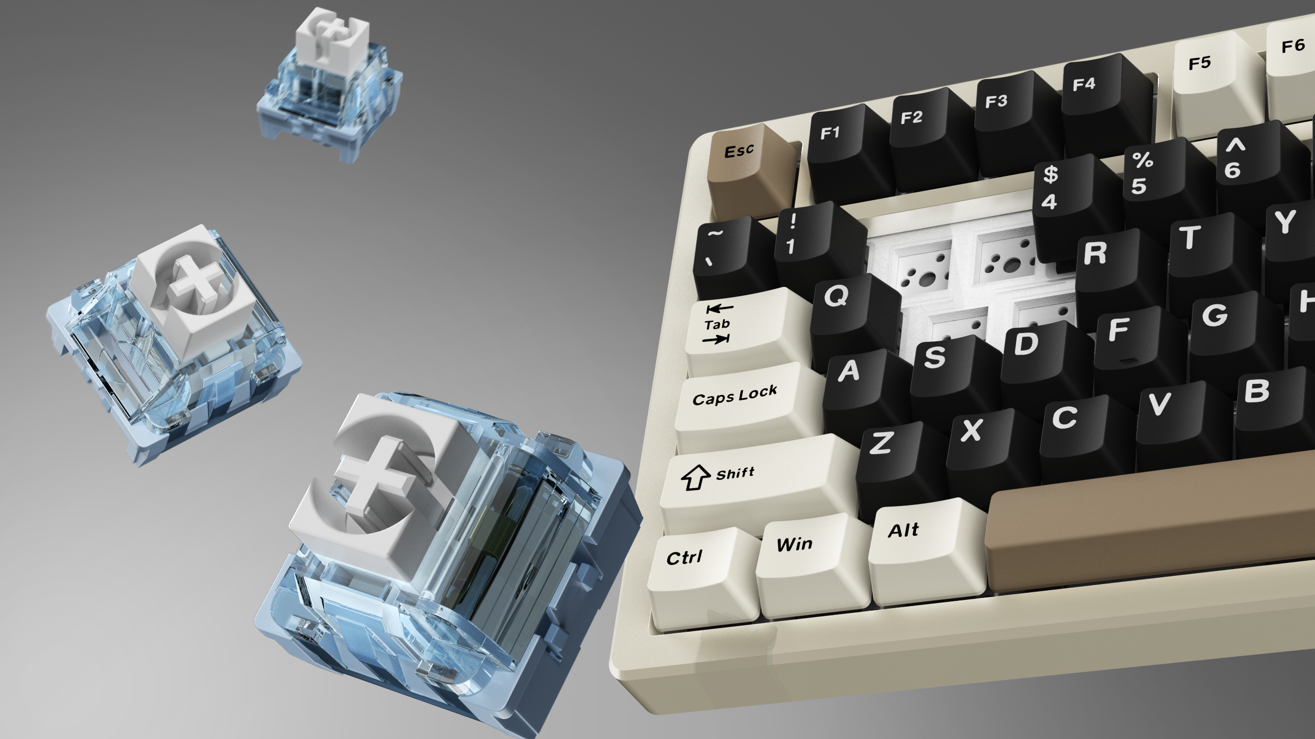 ATTACK SHARK X75 Teclado de Alumínio Completo