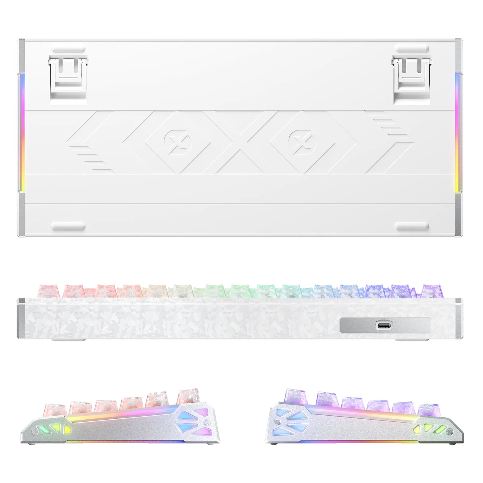 ATTACK SHARK R86 HE Teclado de fibra de carbono com acionamento rápido e switches magnéticos