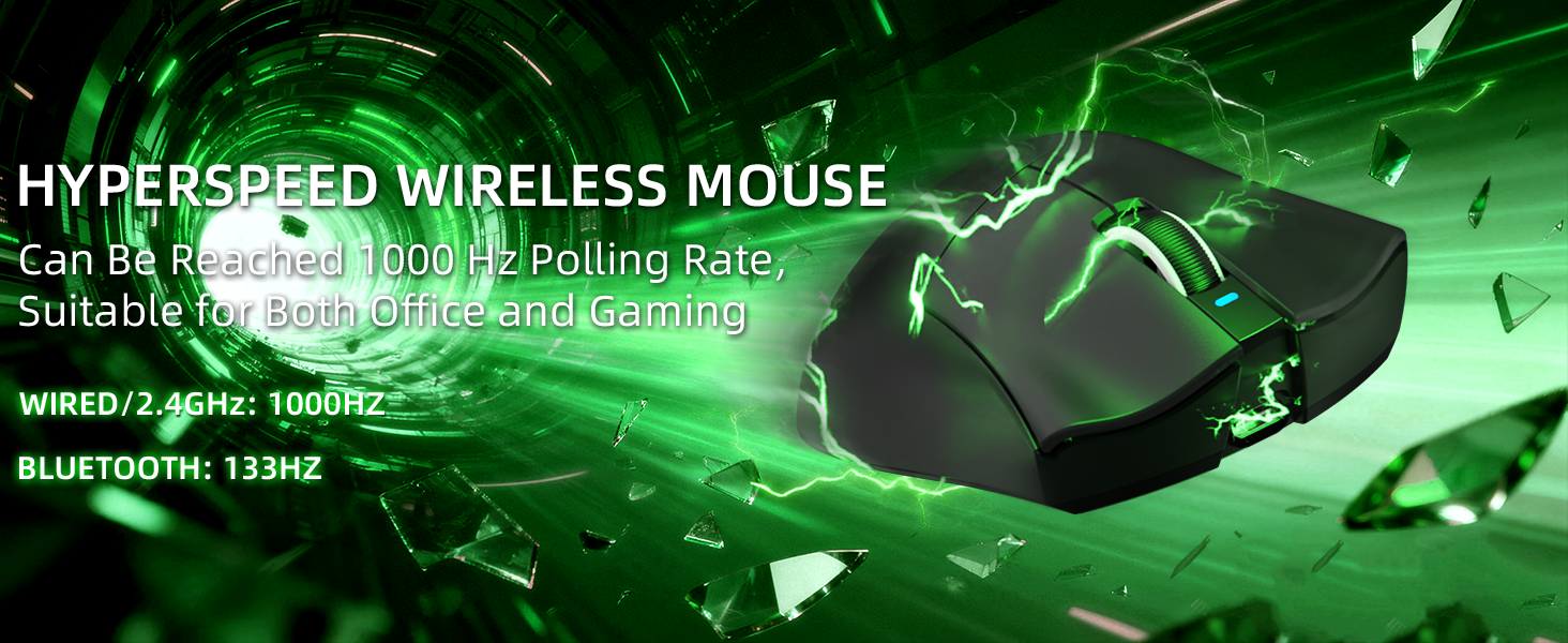 Mouse Gamer Tri-modo Ultra-Leve ATTACK SHARK V3