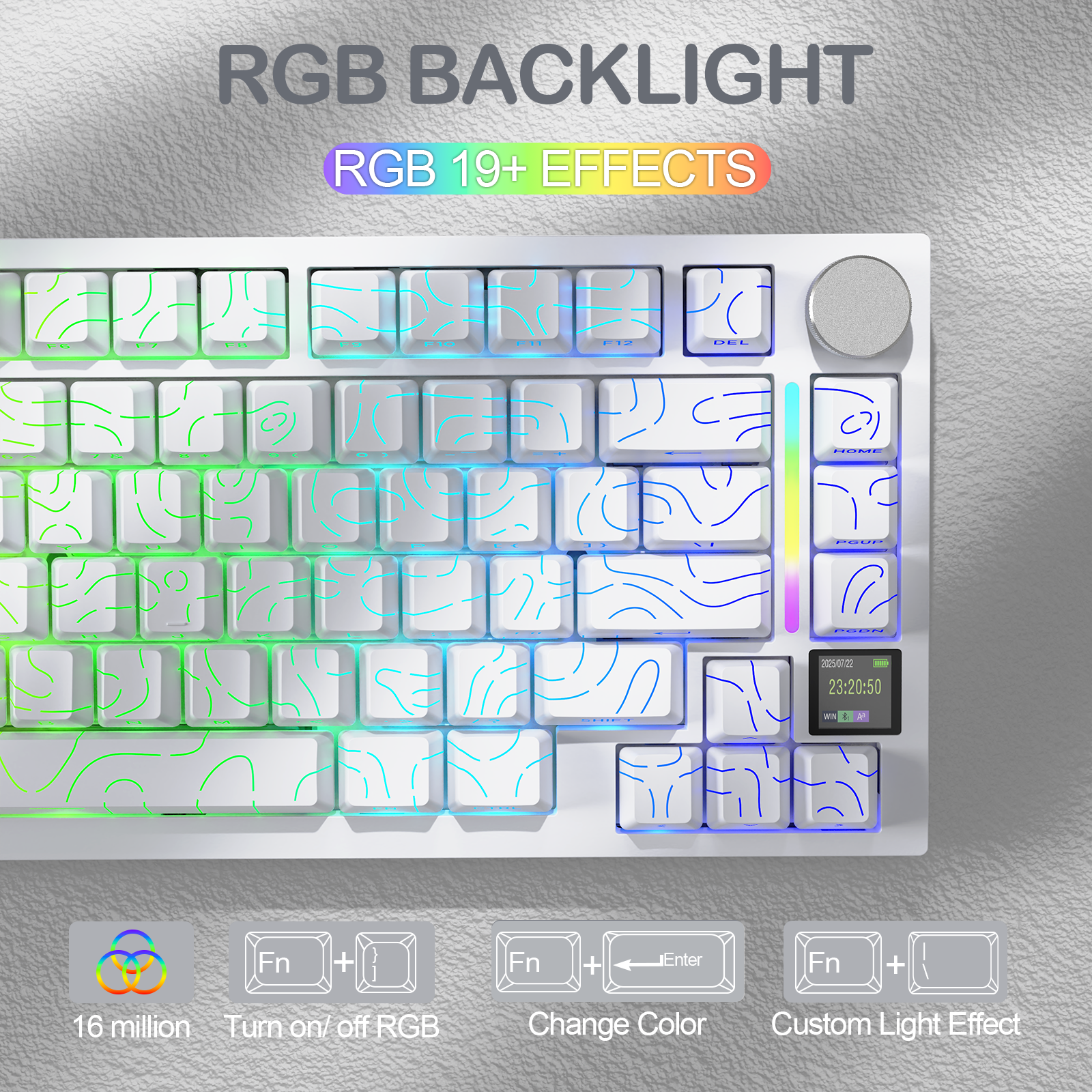 Teclado Mecânico Tri-modo ATTACK SHARK X820Ultra Gasket