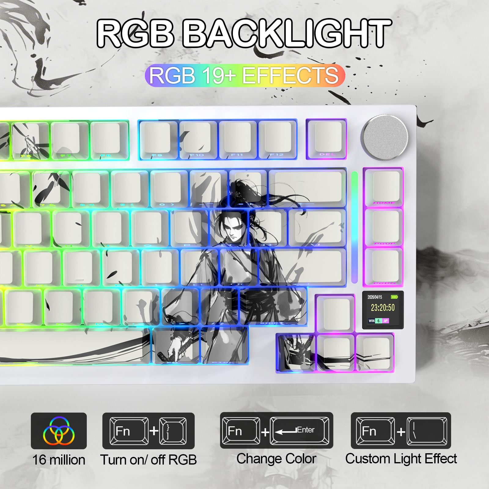 Teclado Mecânico Tri-modo ATTACK SHARK X820Ultra Gasket
