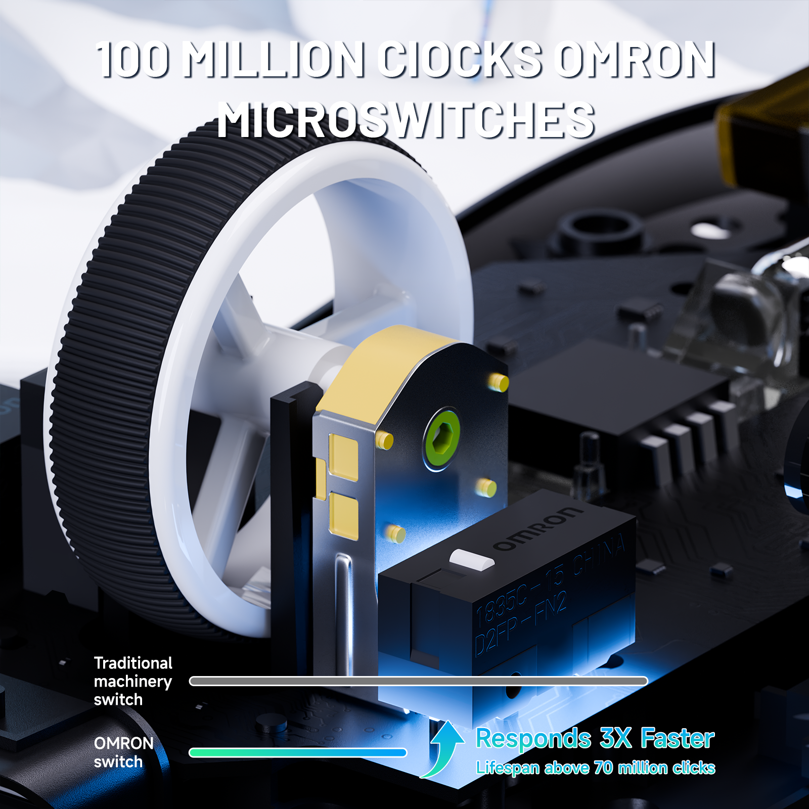 Mouse Gamer Sem Fio ATTACK SHARK X8 Ultra 8KHz Com Cabo C06 Ultra