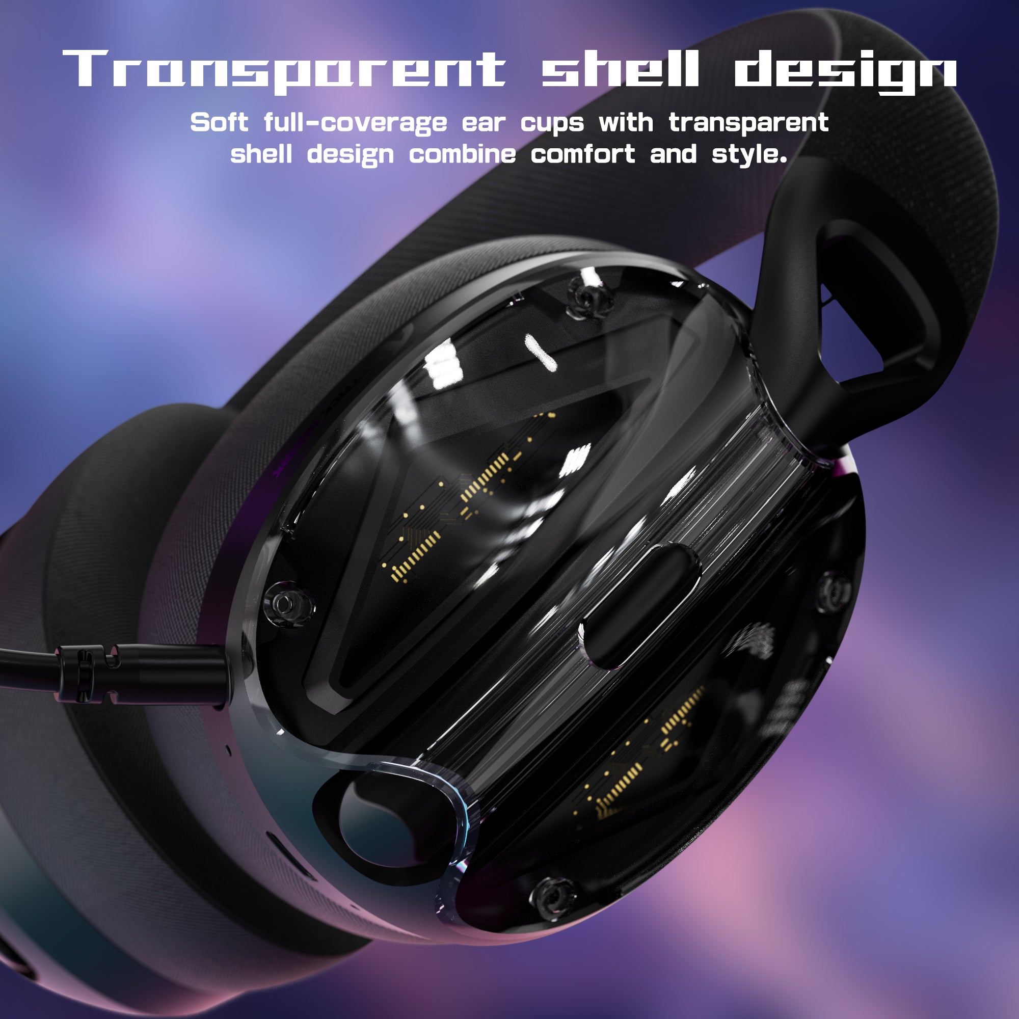 ATTACK SHARK L60 Headset Gamer Ultra-Leve Tri-Mode